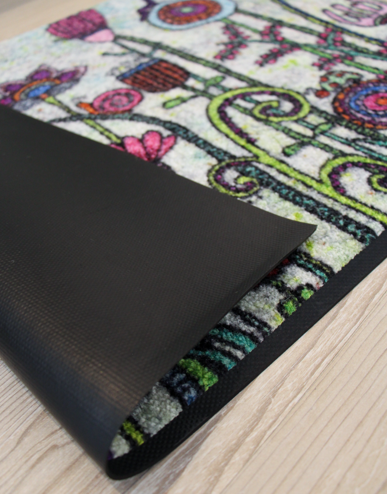 Fußmatte "Oh happy Day"-50 x 75 cm-RollinArt