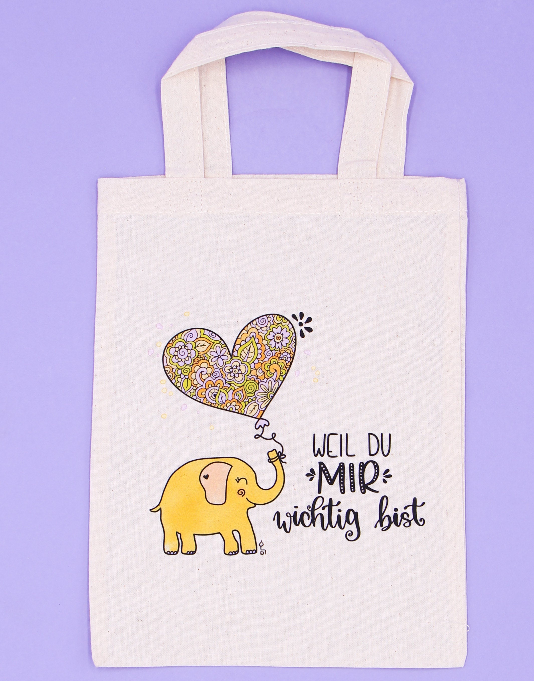 Geschenktäschchen "Weil du mir wichtig bist"-RollinArt