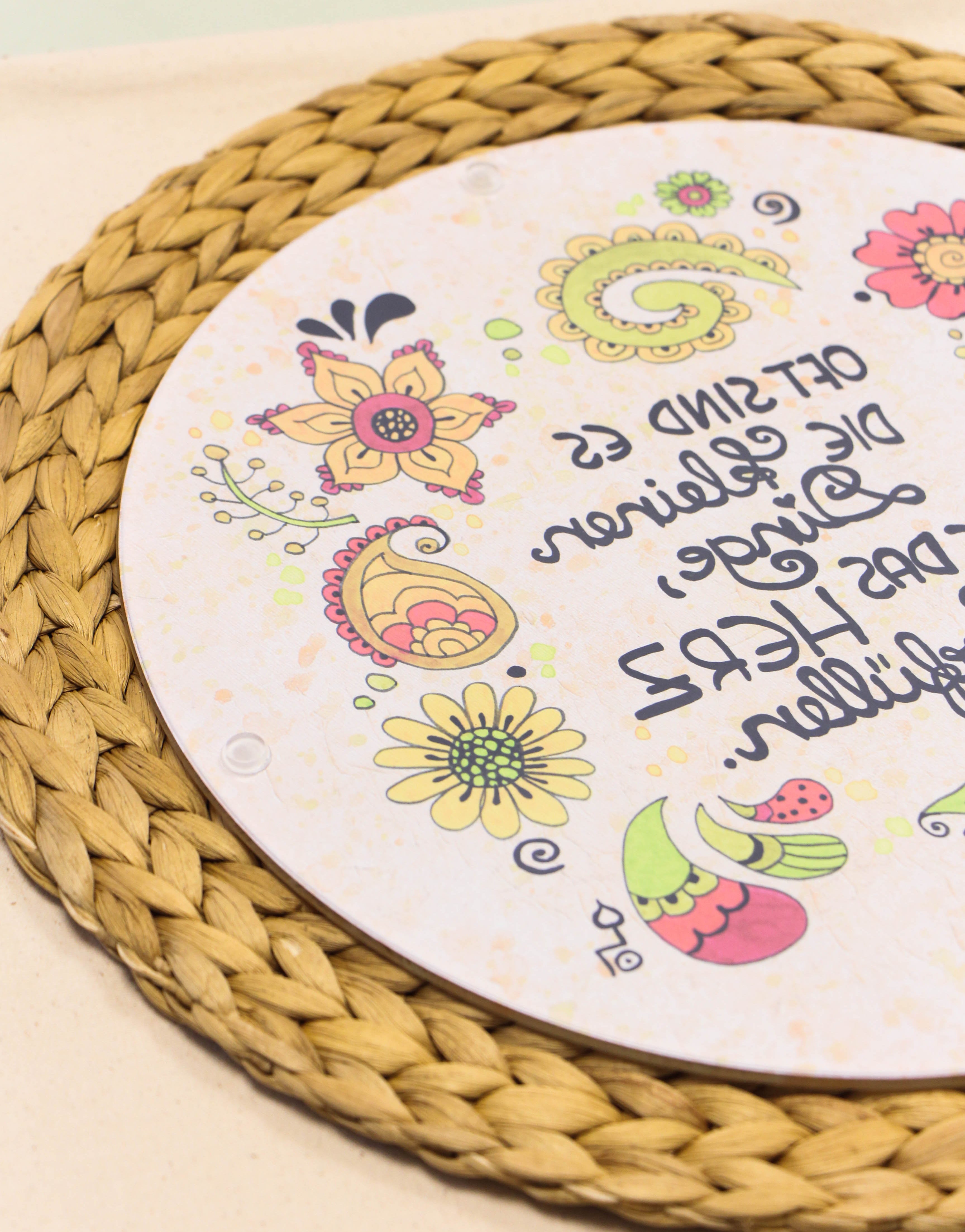 Glasteller "Die kleinen Dinge"-RollinArt