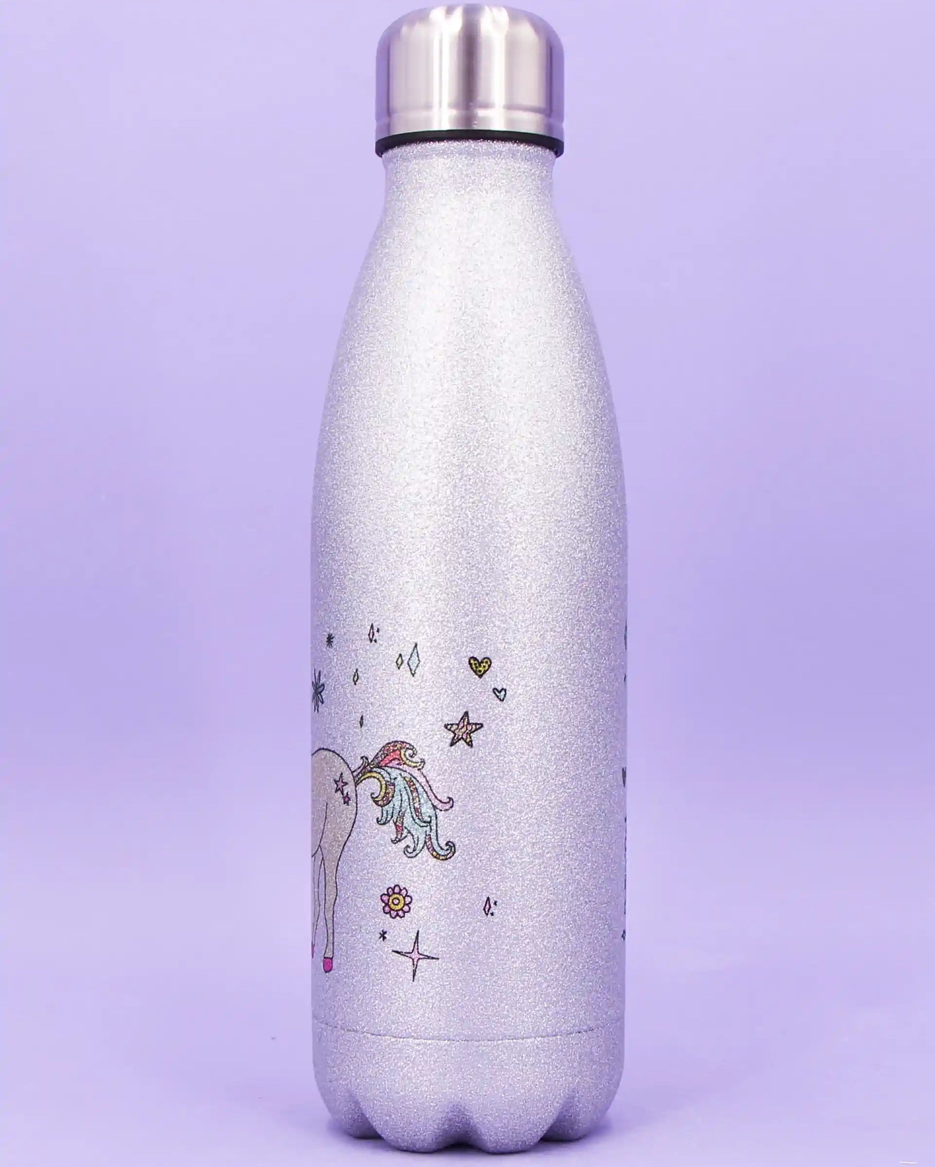 Glitzer-Thermosflasche "Einhorn"-500ml-RollinArt