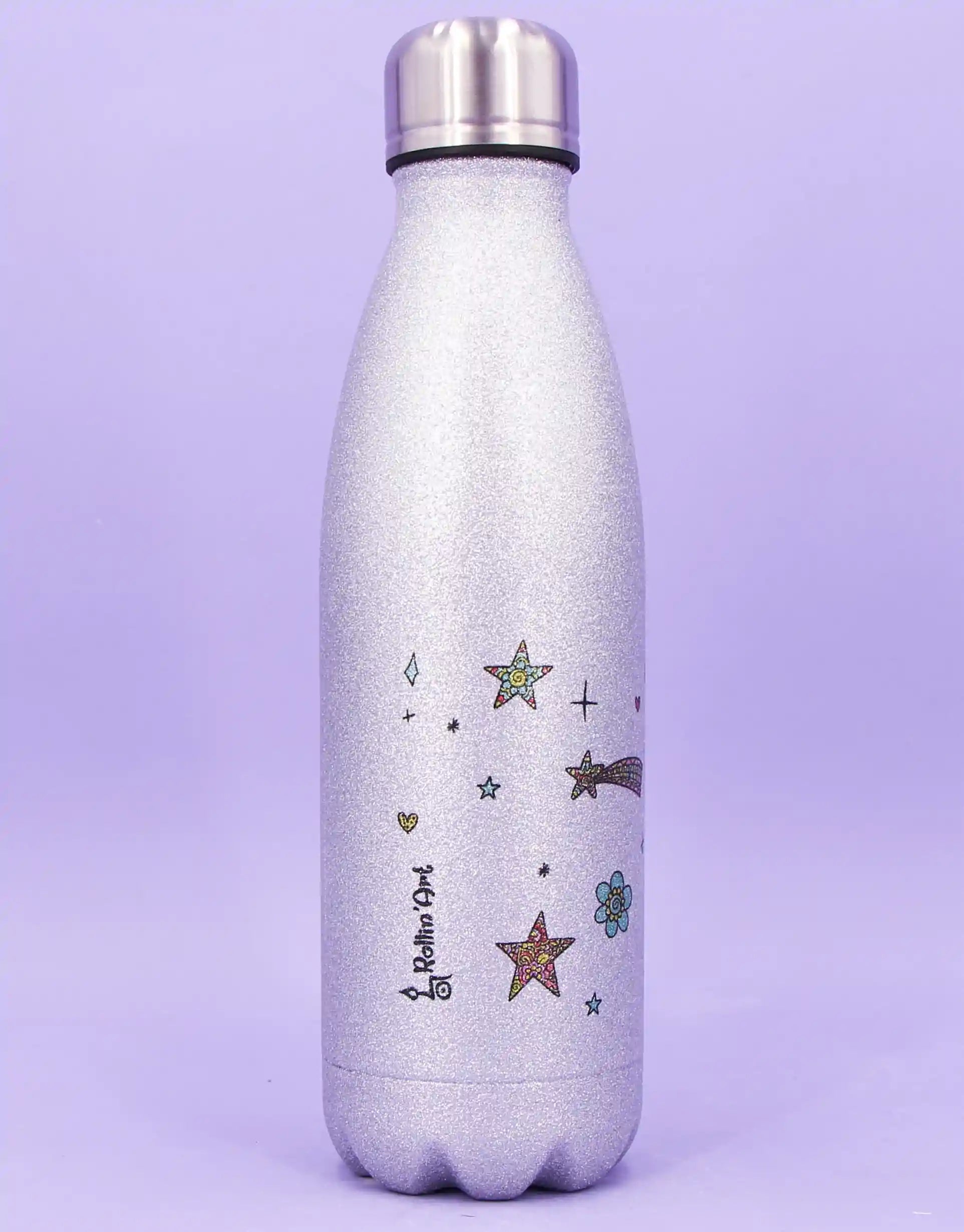 Glitzer-Thermosflasche "Einhorn"-500ml-RollinArt