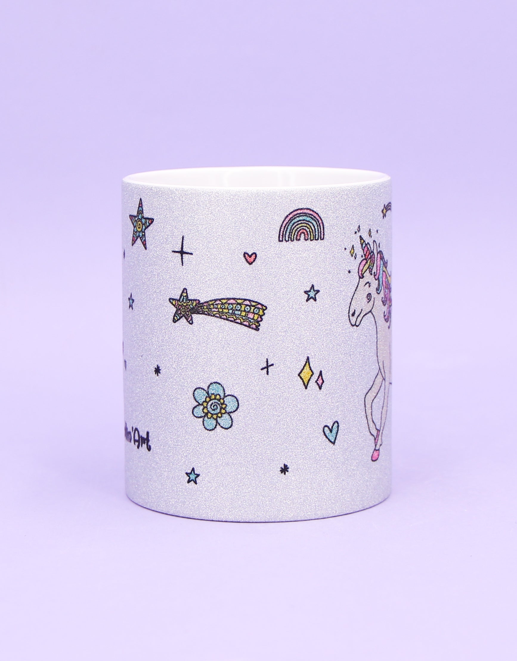Glitzertasse "Einhorn"-RollinArt
