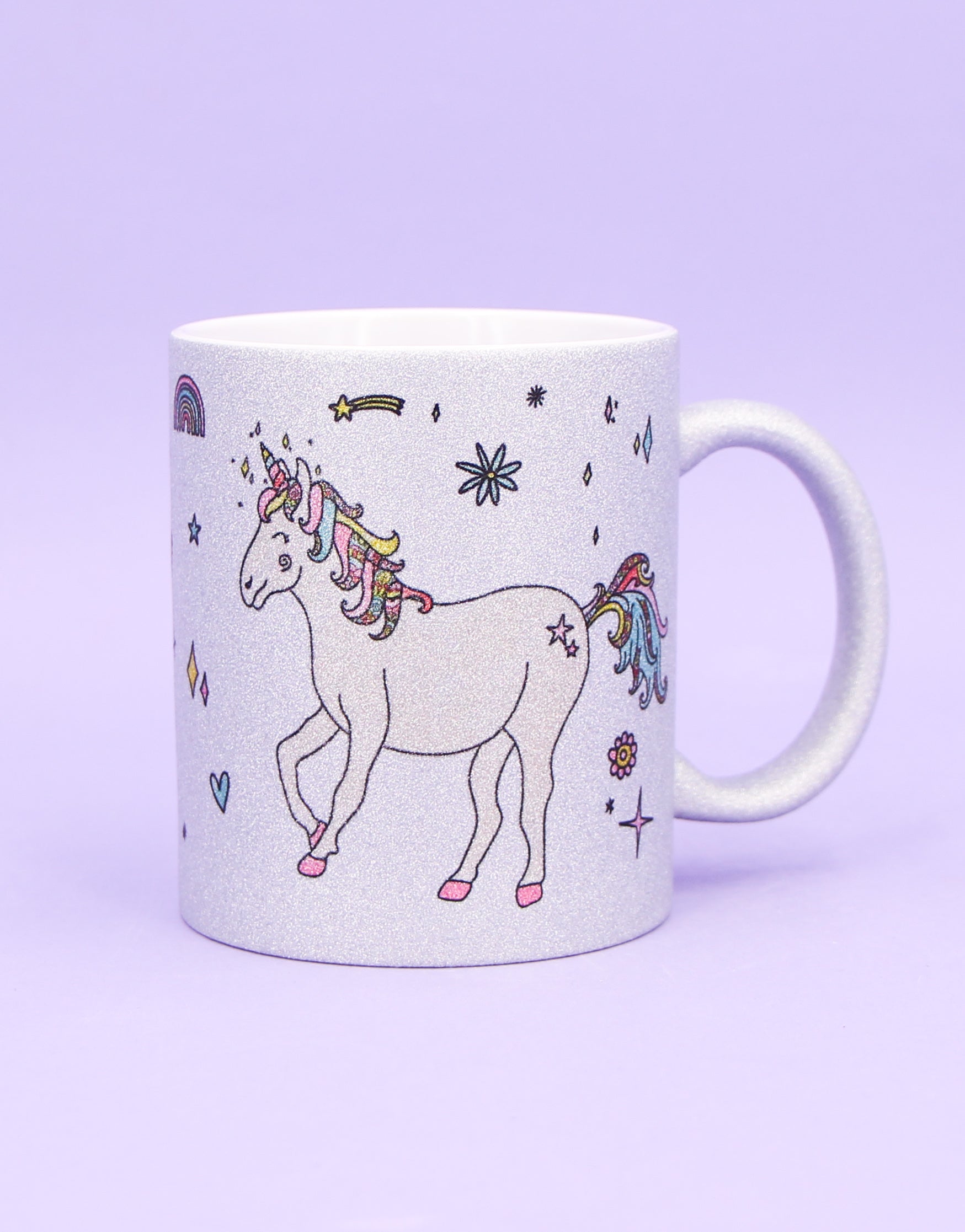 Glitzertasse "Einhorn"-RollinArt