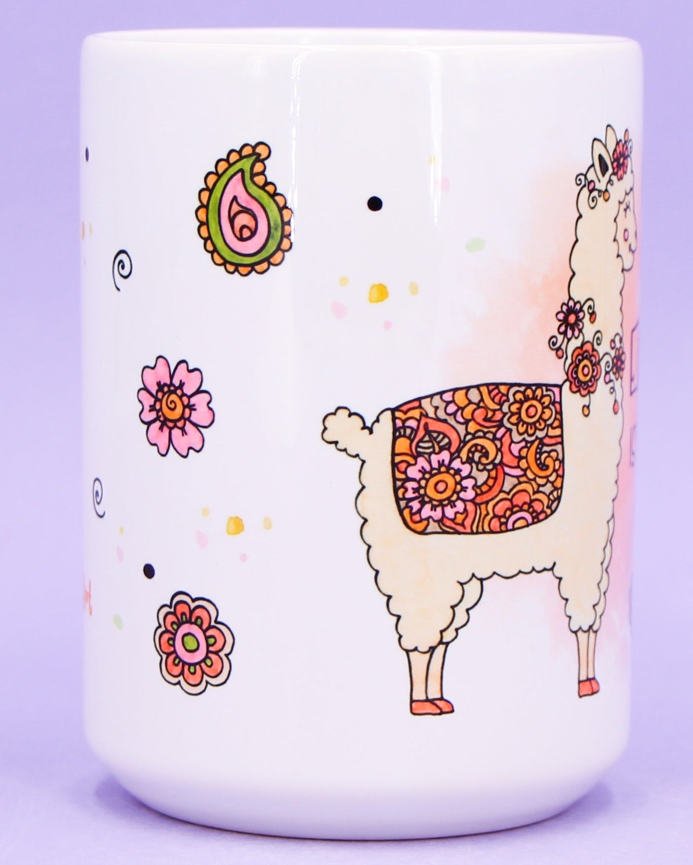 Jumbo-Teetasse "Alpaka"-RollinArt