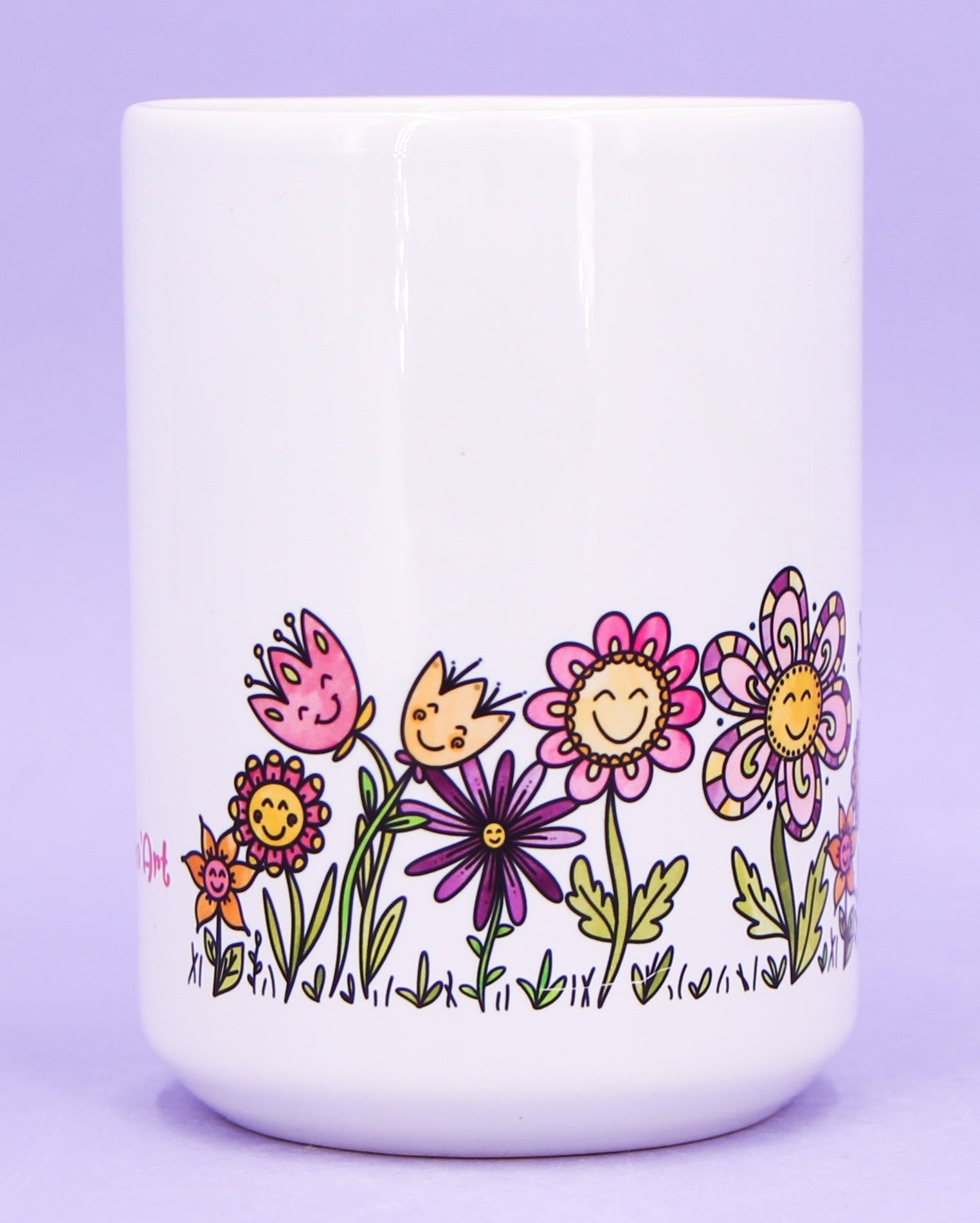 Jumbo-Teetasse "Blumenwiese"-RollinArt