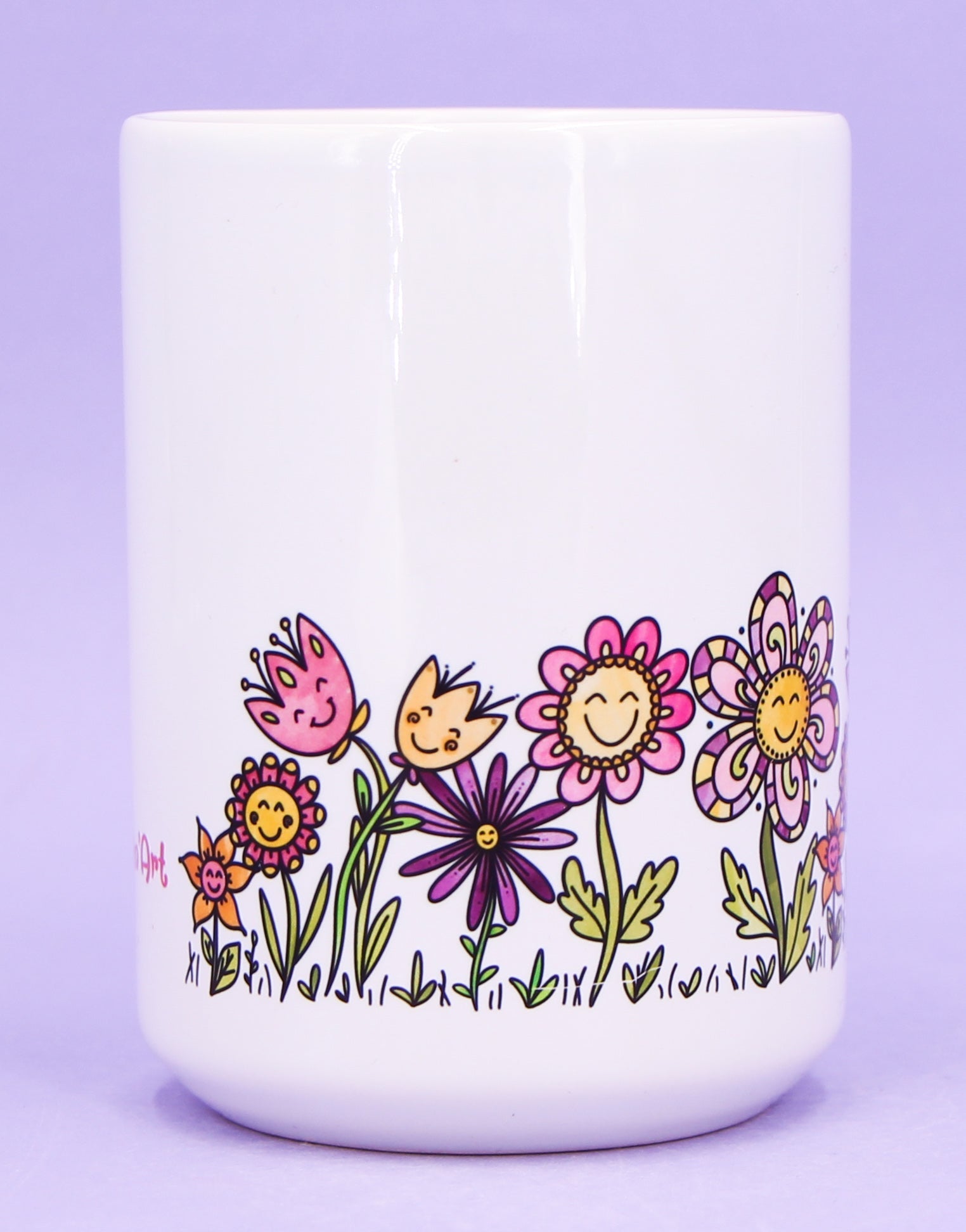 Jumbo-Teetasse "Blumenwiese"-RollinArt