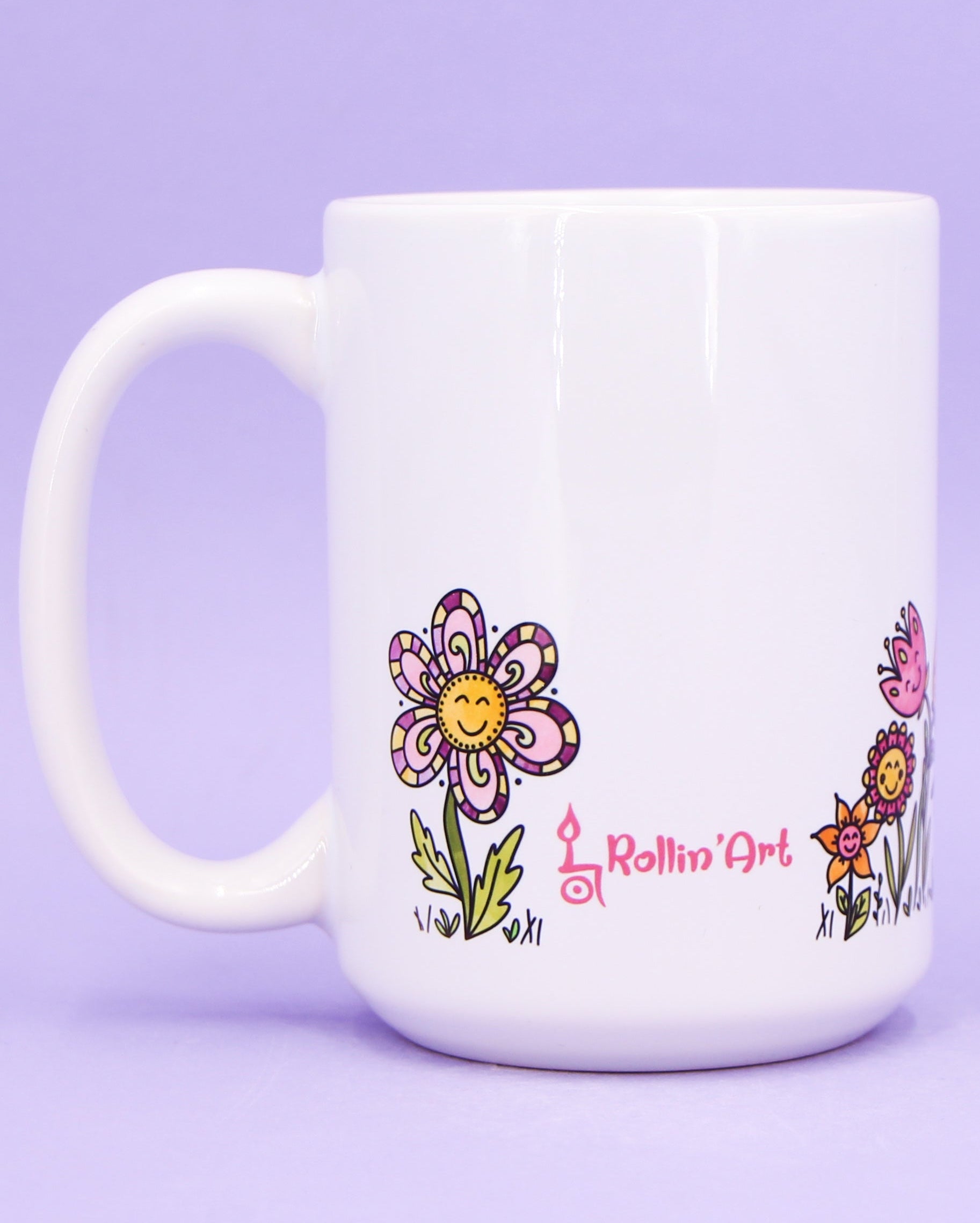 Jumbo-Teetasse "Blumenwiese"-RollinArt