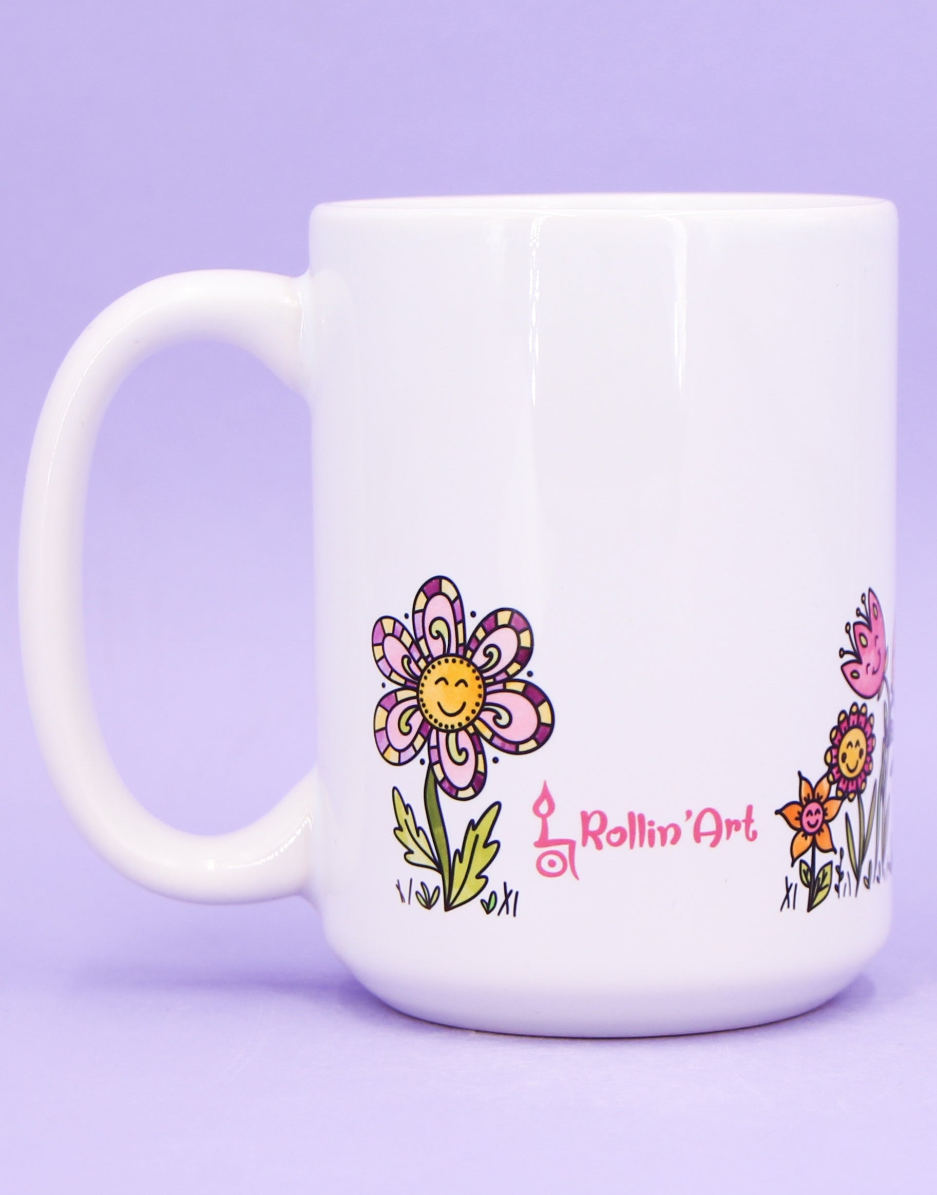 Jumbo-Teetasse "Blumenwiese"-RollinArt