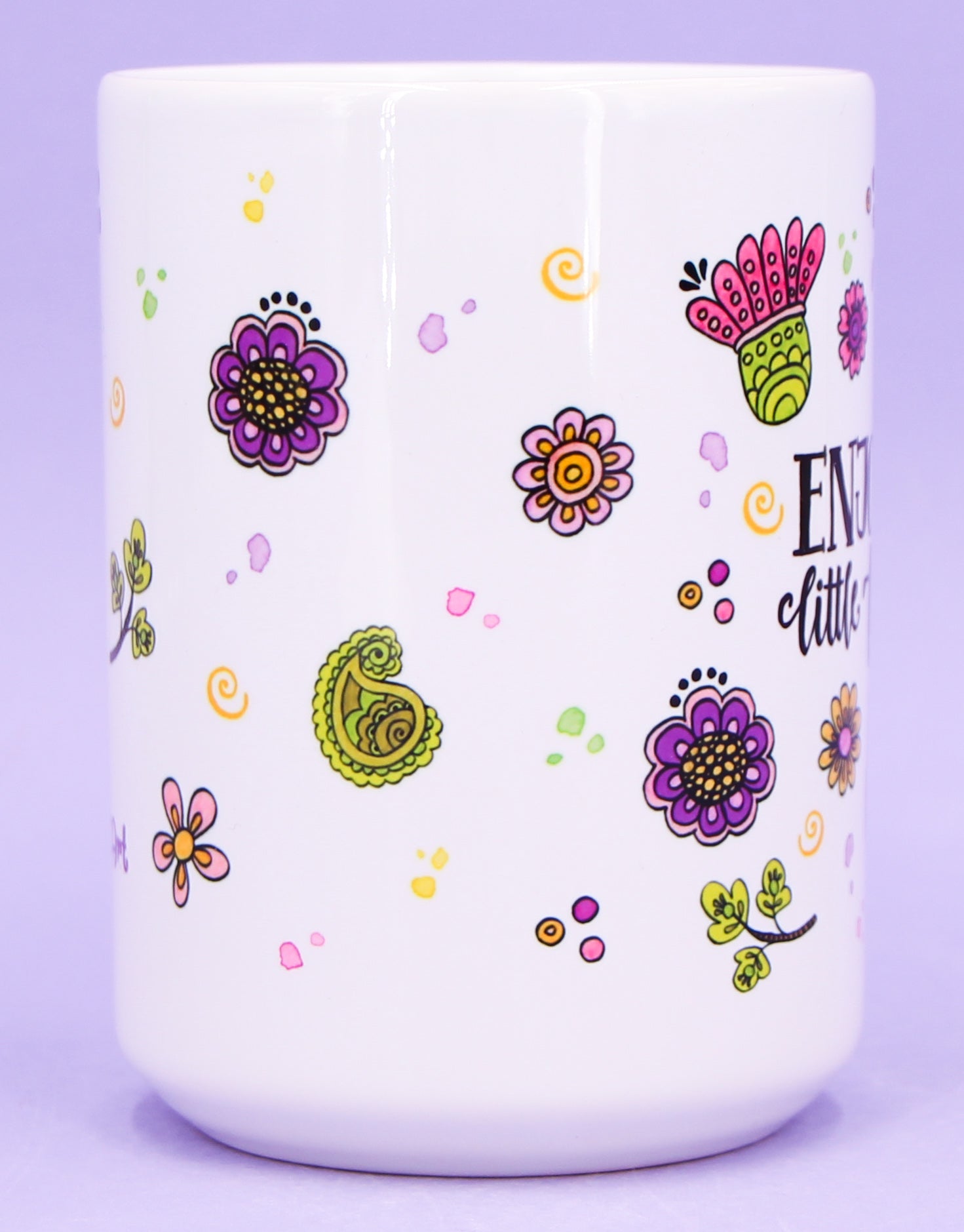 Jumbo-Teetasse "Enjoy the little things"-RollinArt