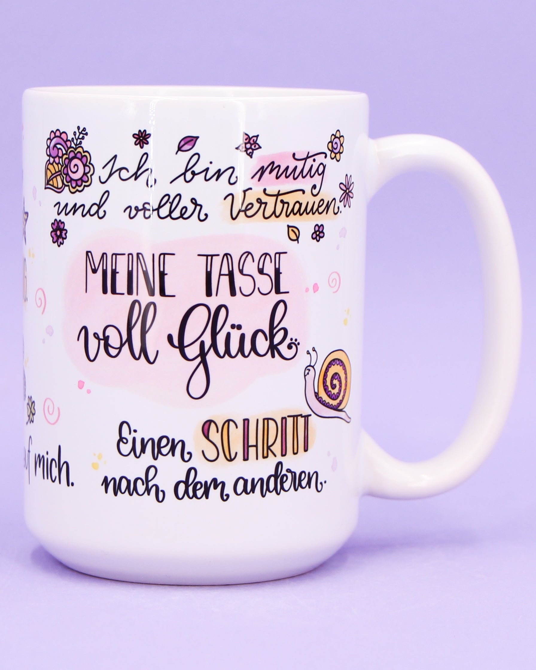 Jumbo-Teetasse "Tasse voll Glück"-RollinArt