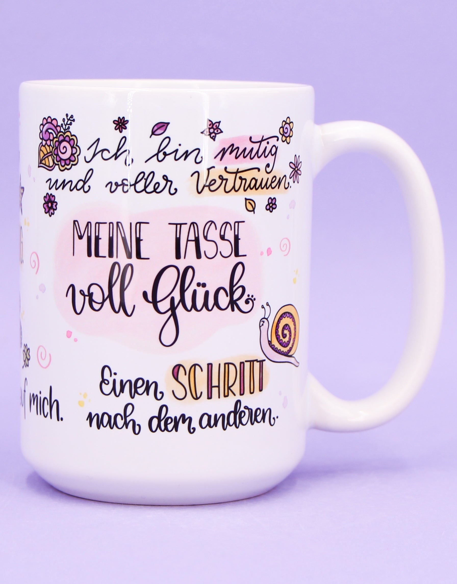 Jumbo-Teetasse "Tasse voll Glück"-RollinArt