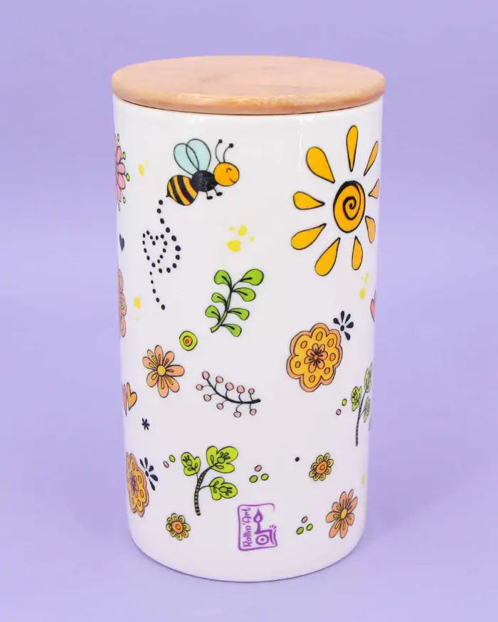 Keramikdose L "Good Day Sunshine"-RollinArt