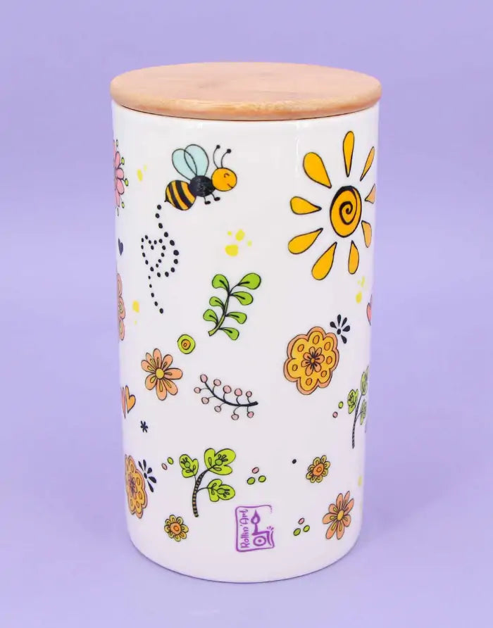 Keramikdose L "Good Day Sunshine"-RollinArt