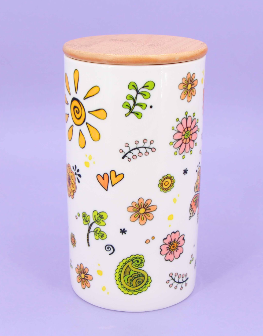 Keramikdose L "Good Day Sunshine"-RollinArt