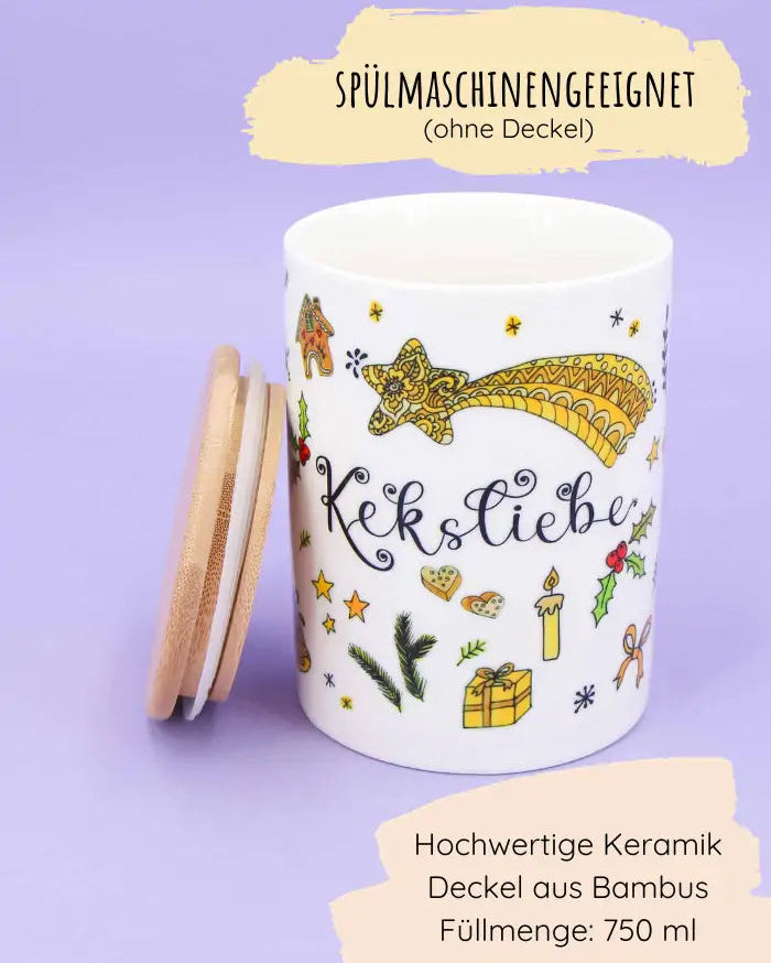 Keramikdose M "Keksliebe"-RollinArt