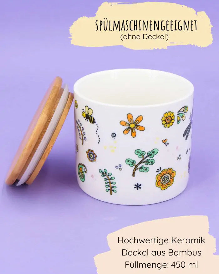 Keramikdose S "Bloom"-RollinArt