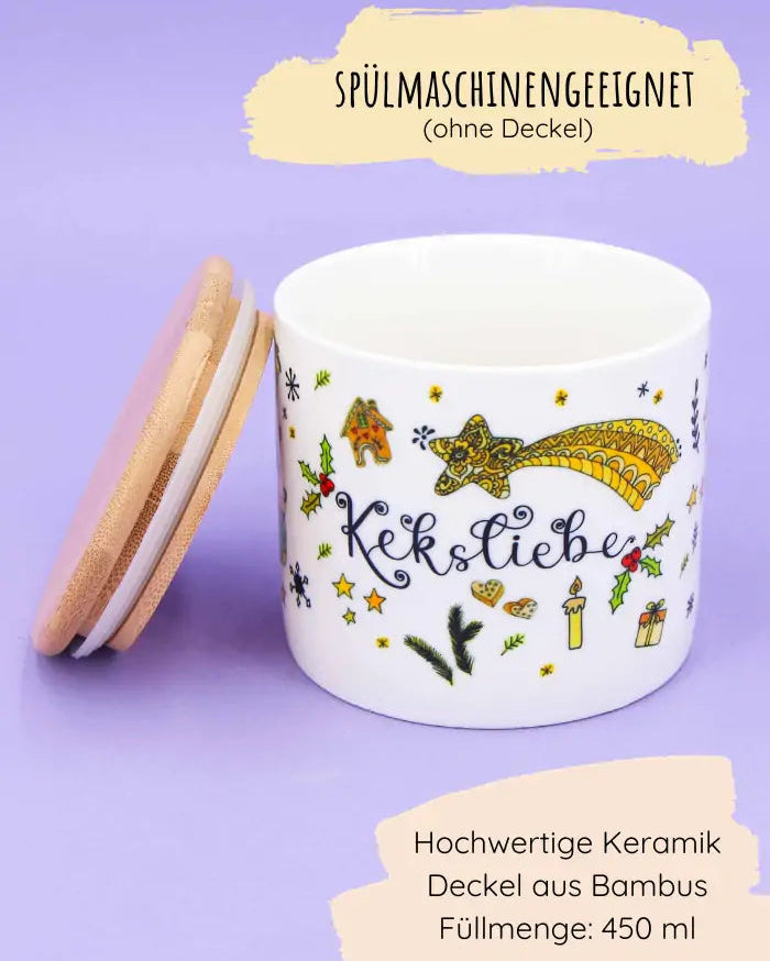 Keramikdose S "Keksliebe"-RollinArt