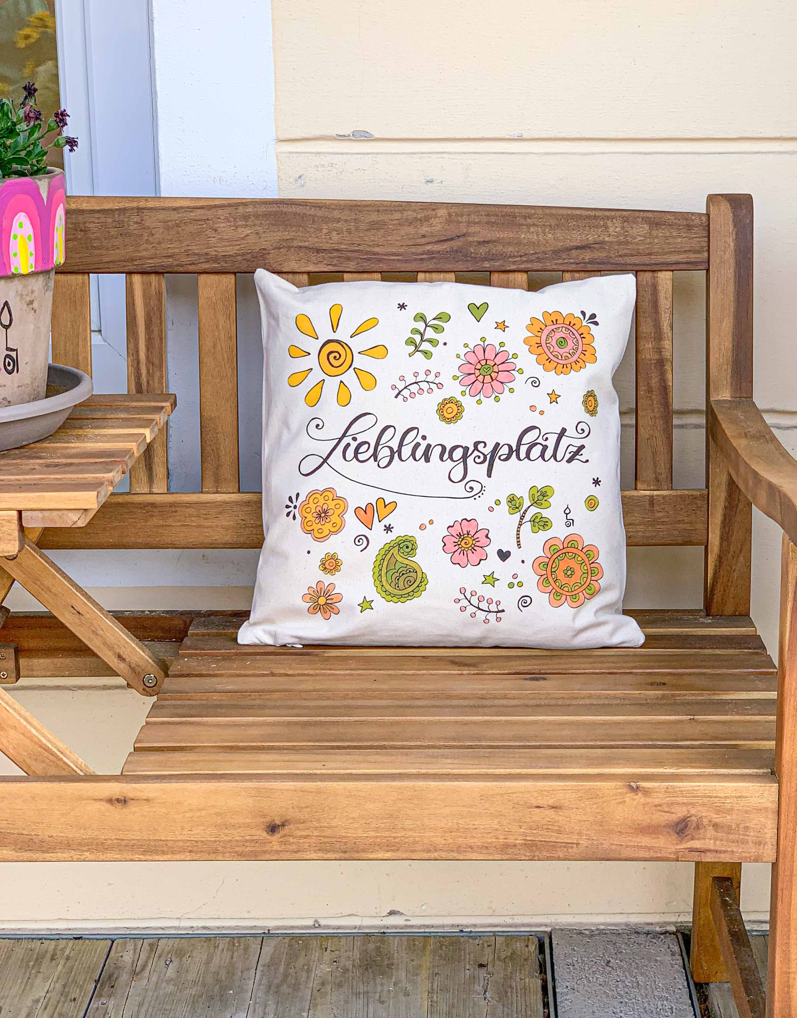 Kissenhülle "Lieblingsplatz"-RollinArt