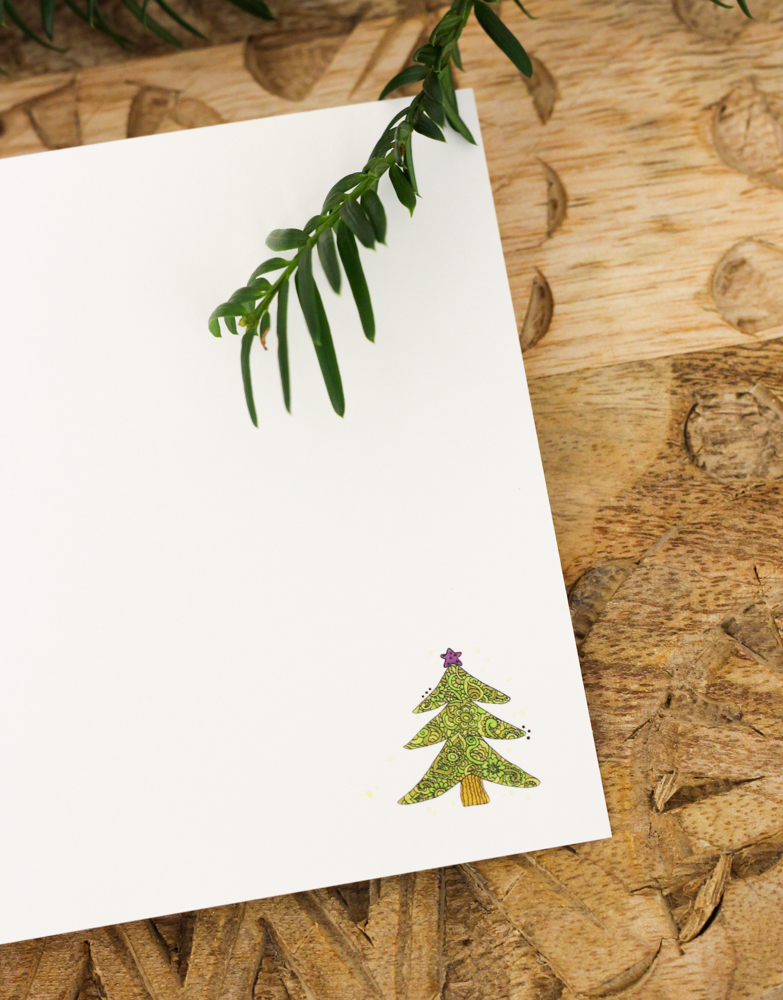 Klappkarte "Weihnachtsbaum"-RollinArt