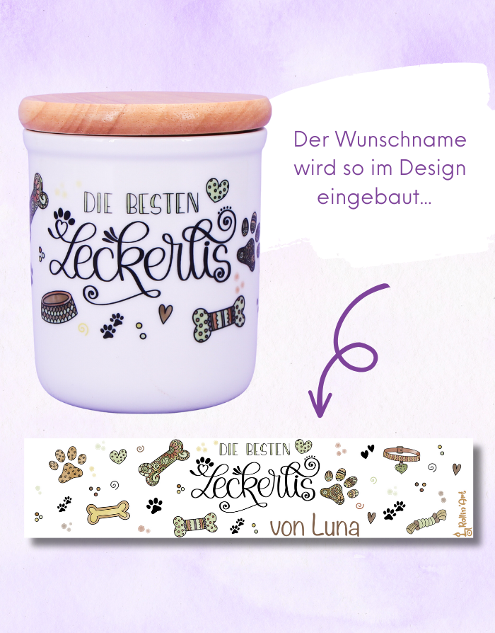 Leckerlidose "Die besten Leckerlis"-RollinArt