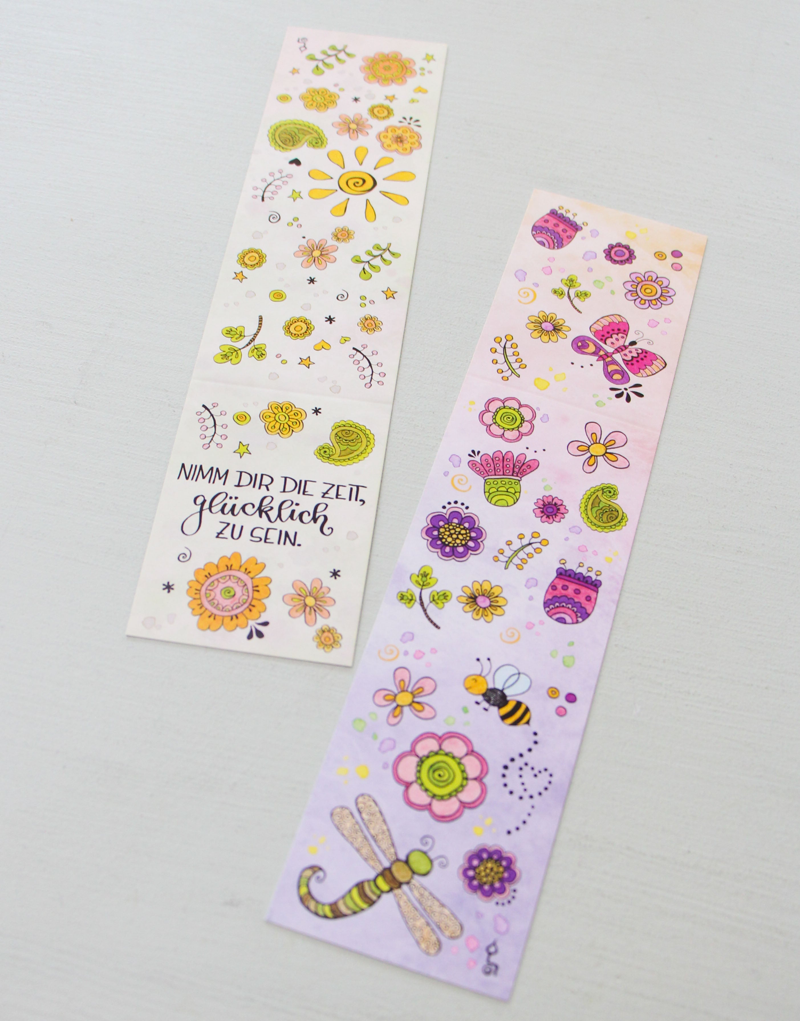 Lesezeichen "Nimm dir die Zeit"-RollinArt