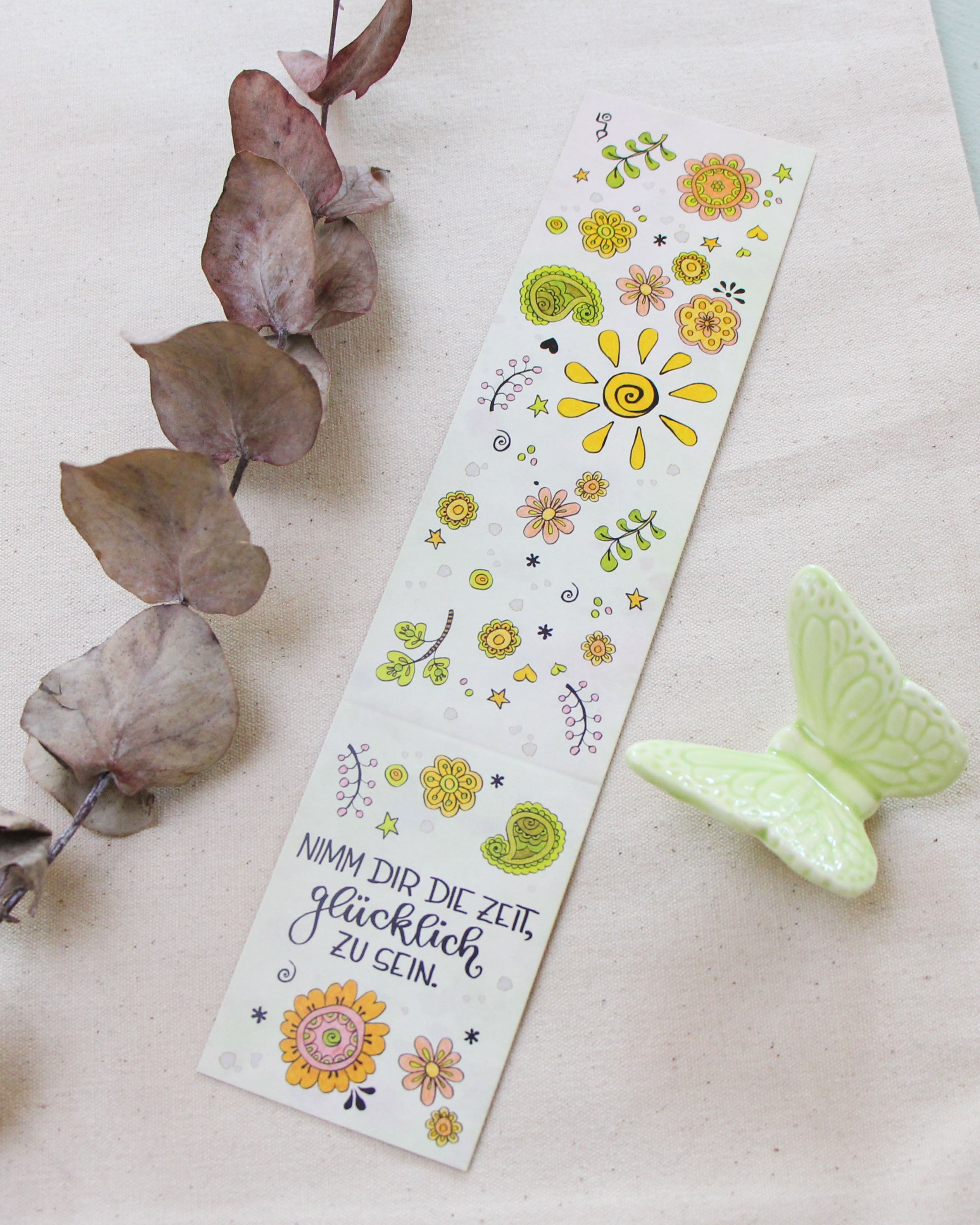 Lesezeichen "Nimm dir die Zeit"-RollinArt