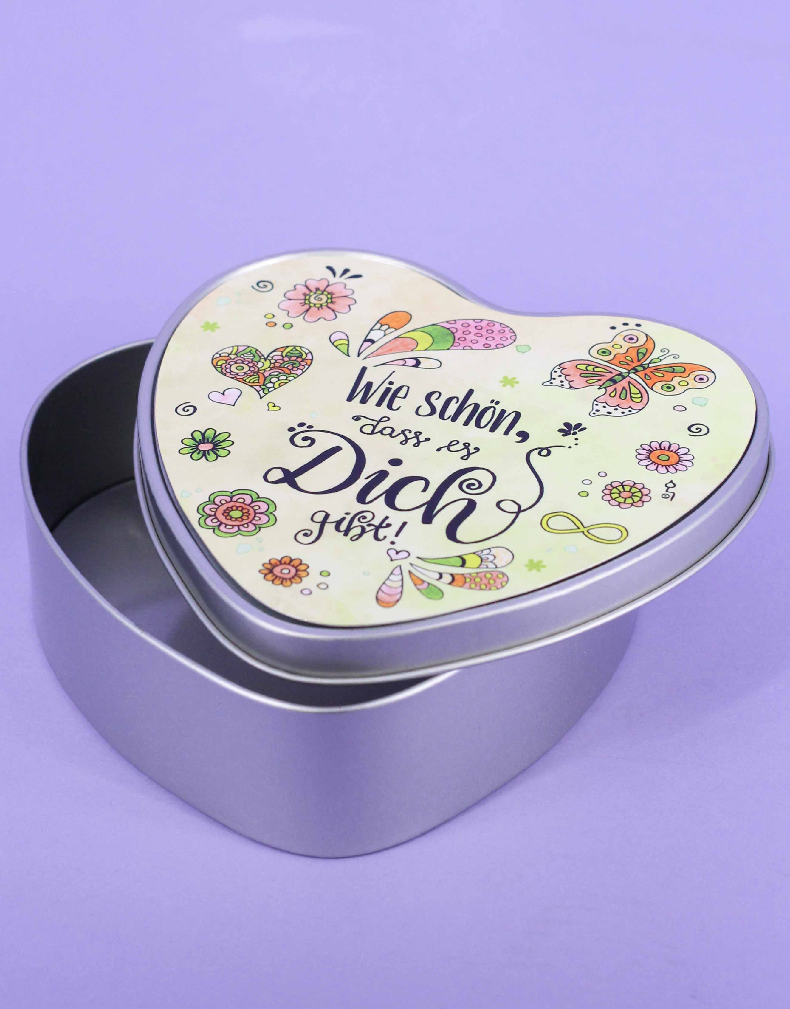 Metalldose "Schön, dass es dich gibt"-RollinArt