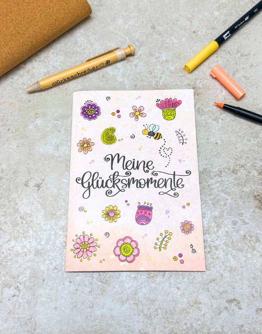 Notizheft "Meine Glücksmomente"-RollinArt