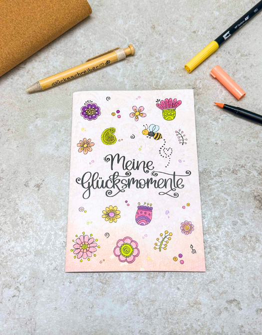 Notizheft "Meine Glücksmomente"-RollinArt