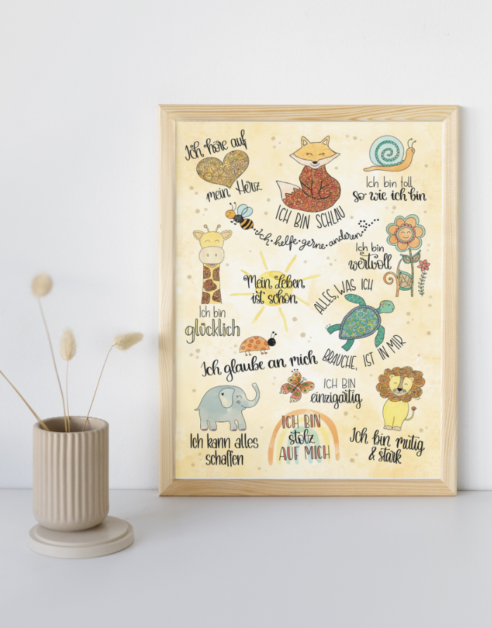 Poster "Affirmationen"-RollinArt