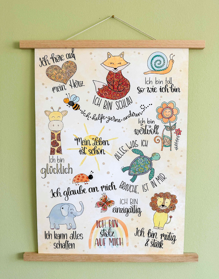 Poster "Affirmationen"-RollinArt