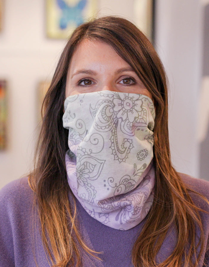 Rollin'Art Multifunktionstuch Lila-Grün-RollinArt