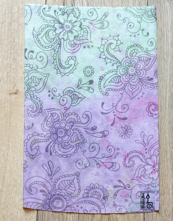 Rollin'Art Multifunktionstuch Lila-Grün-RollinArt