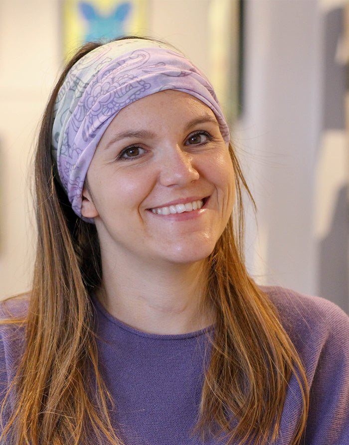 Rollin'Art Multifunktionstuch Lila-Grün-RollinArt