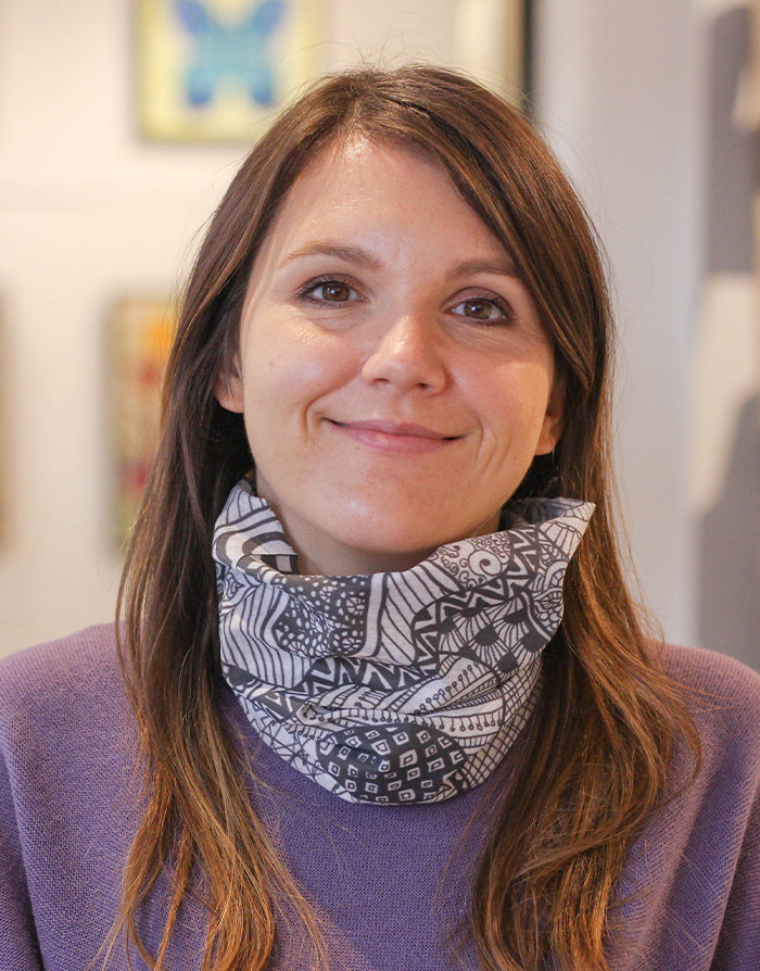 Rollin'Art Multifunktionstuch Schwarz-Weiss-RollinArt