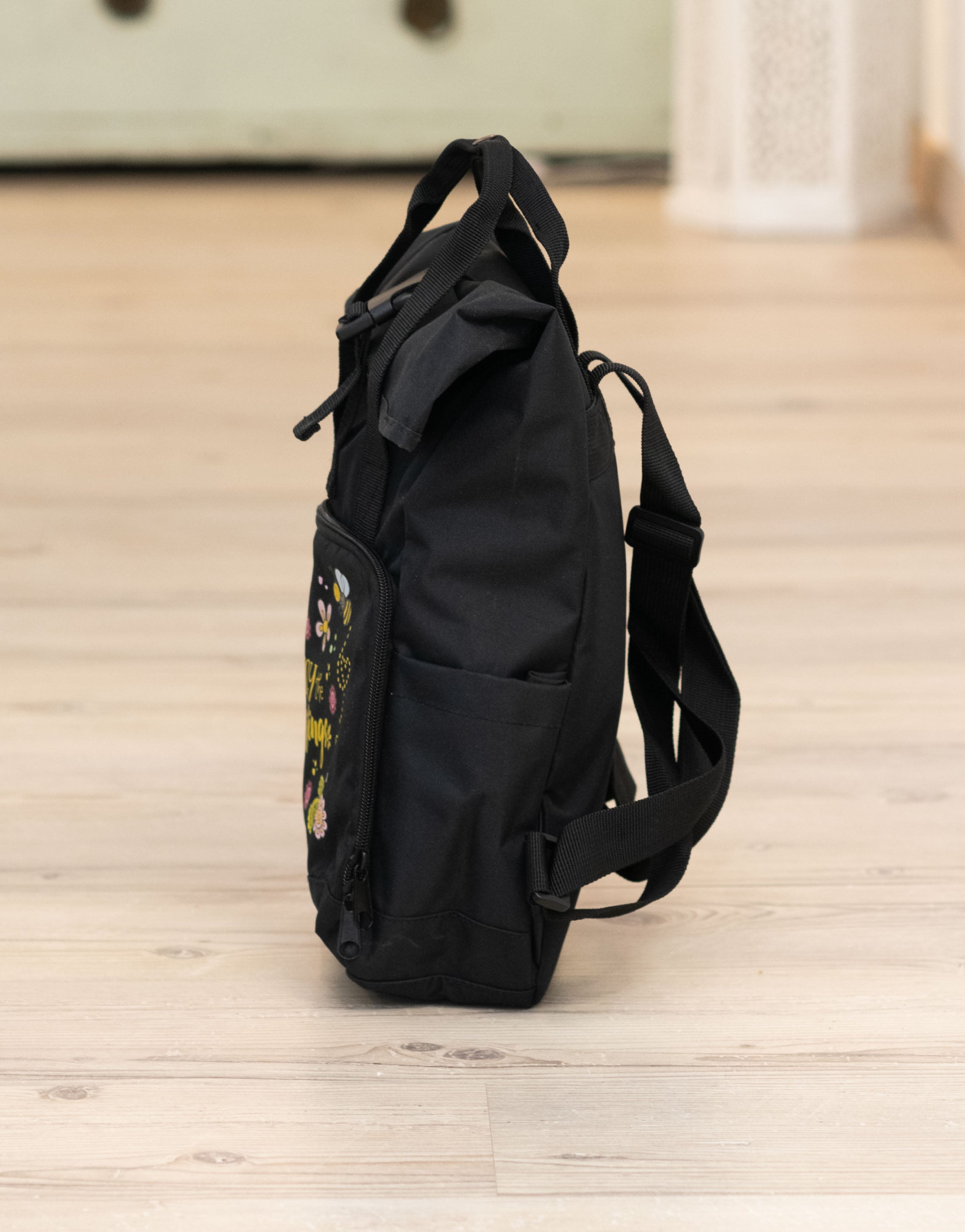Rucksack klein Black „Enjoy the little things”-RollinArt