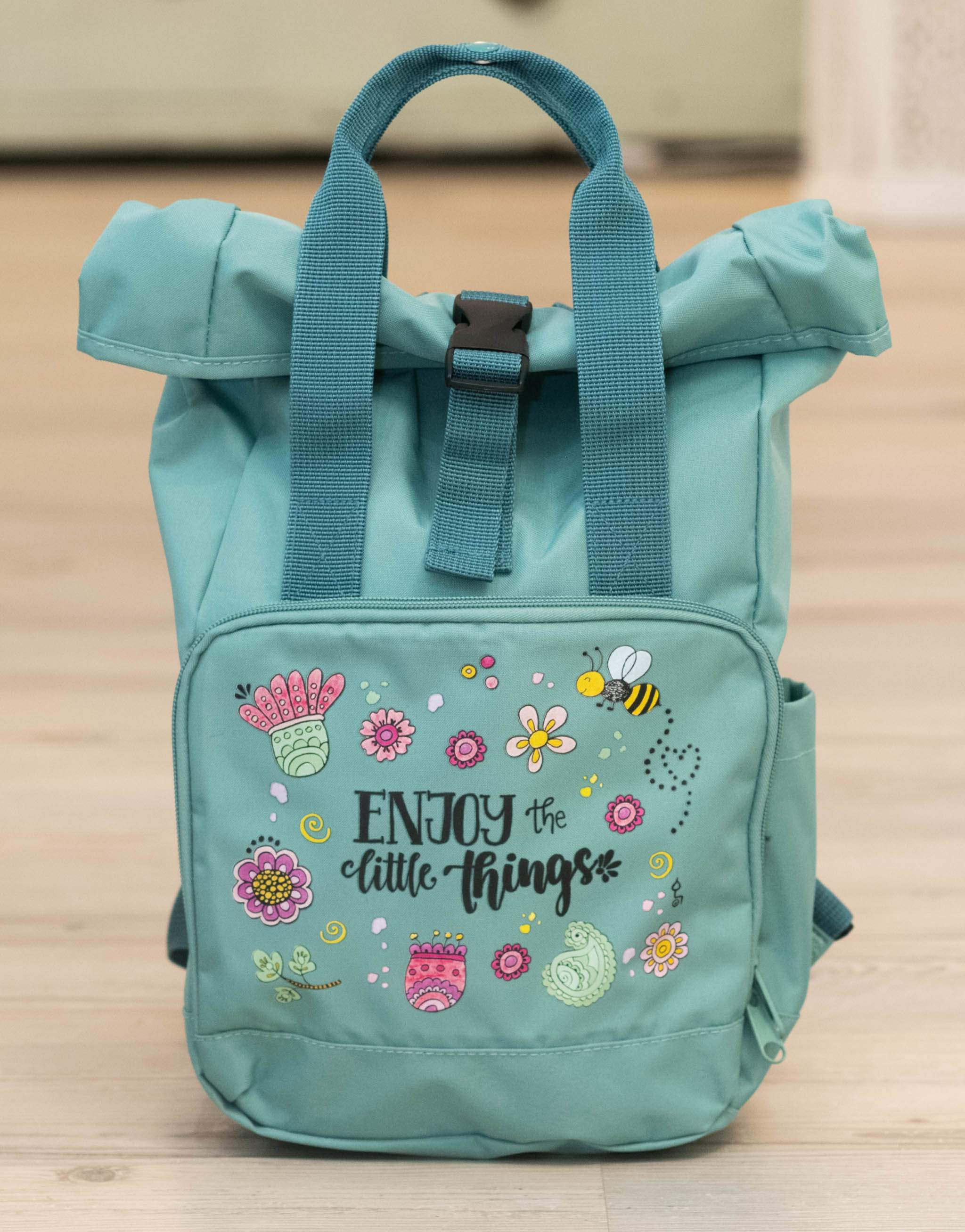 Rucksack klein Green „Enjoy the little things”-RollinArt