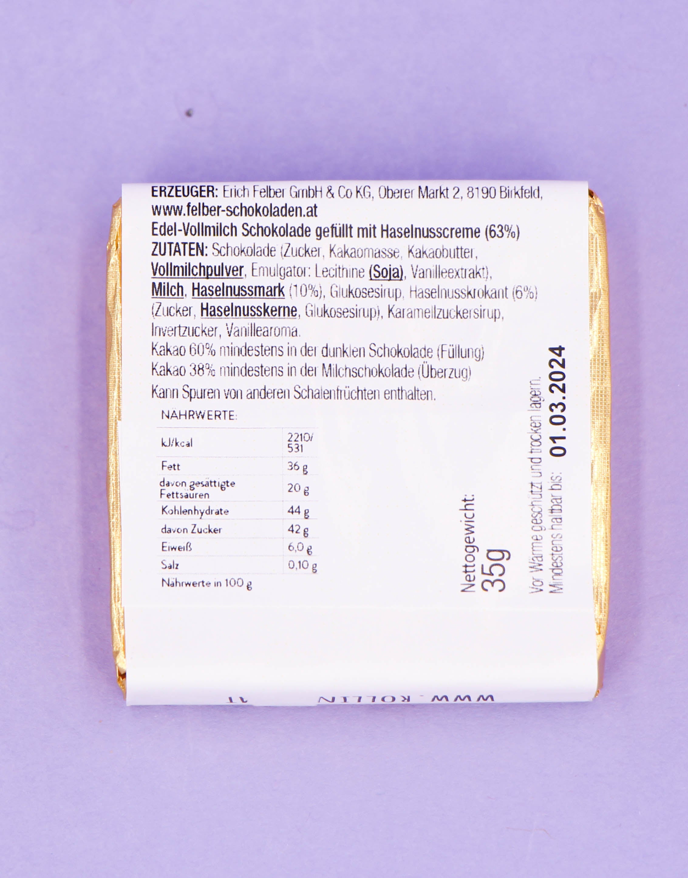 Schokolade "Danke"-RollinArt