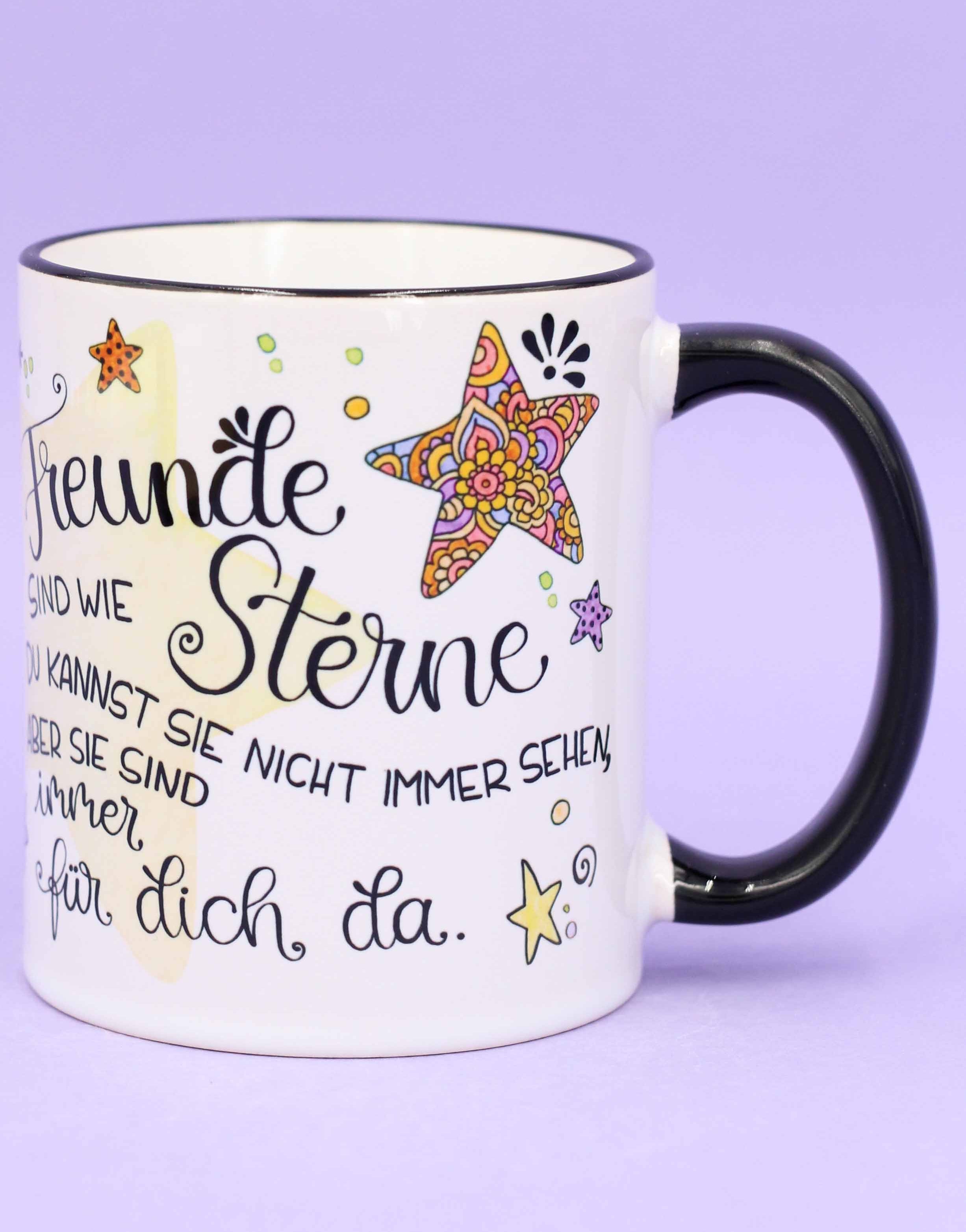 Tasse "Freunde sind wie Sterne"-RollinArt