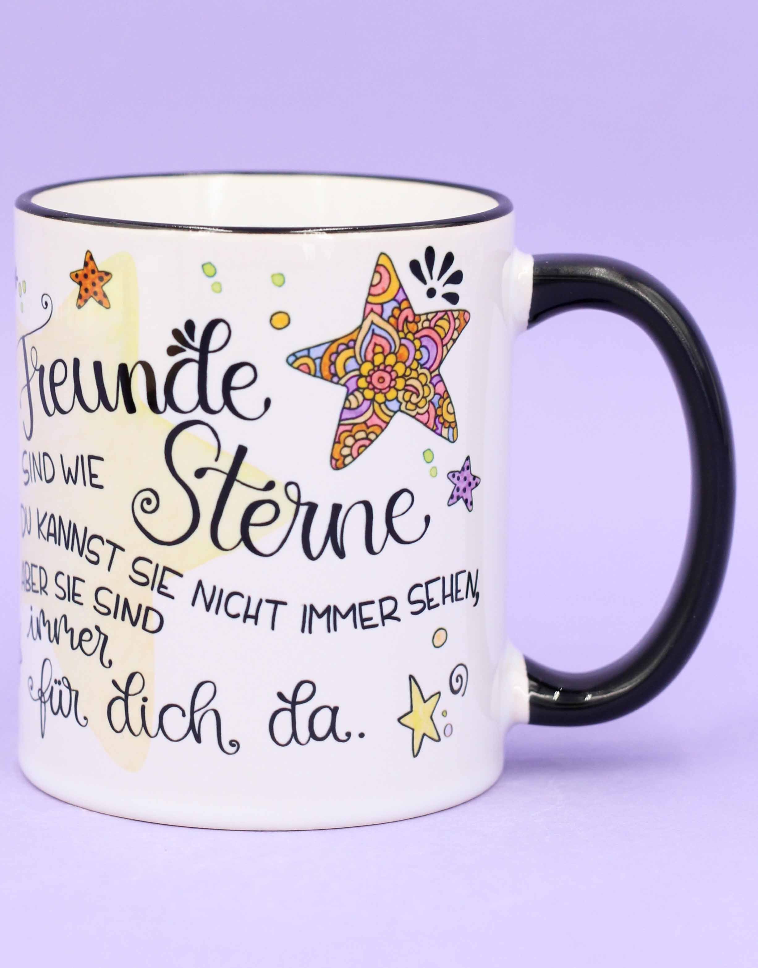 Tasse "Freunde sind wie Sterne"-RollinArt