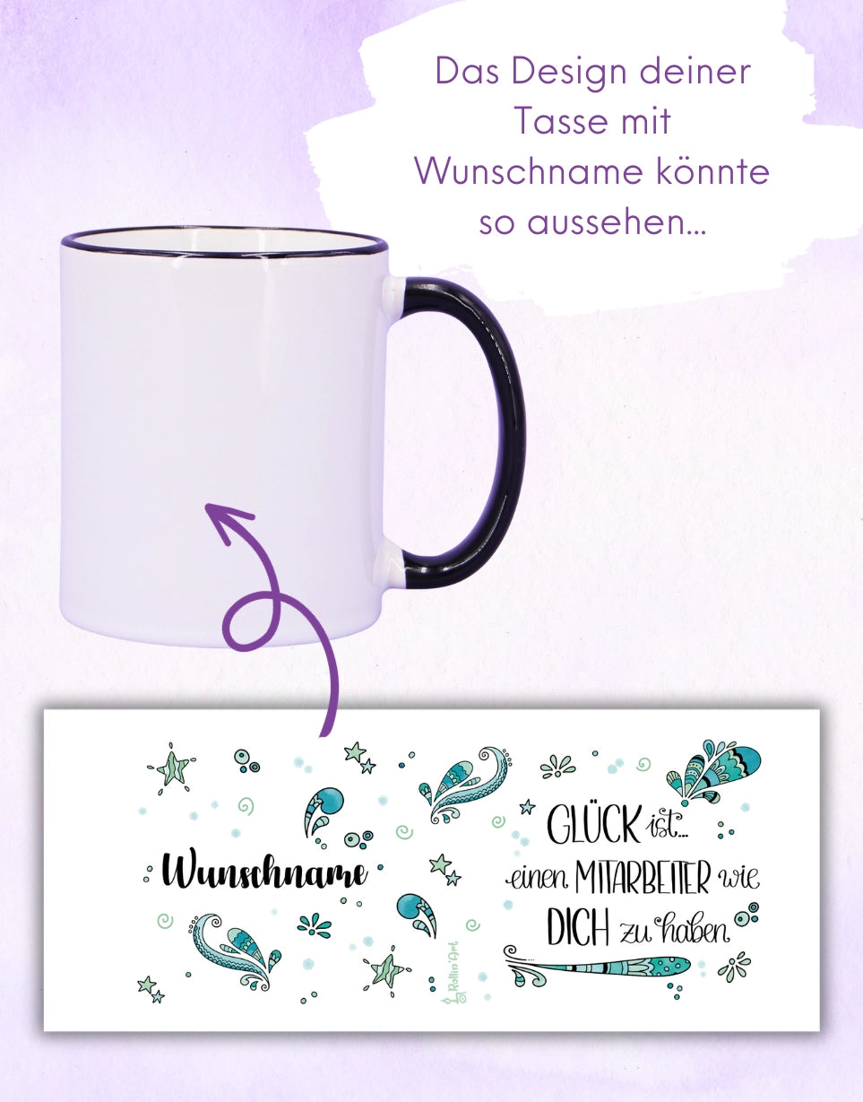 Tasse "Glück ist... Mitarbeiter"-RollinArt