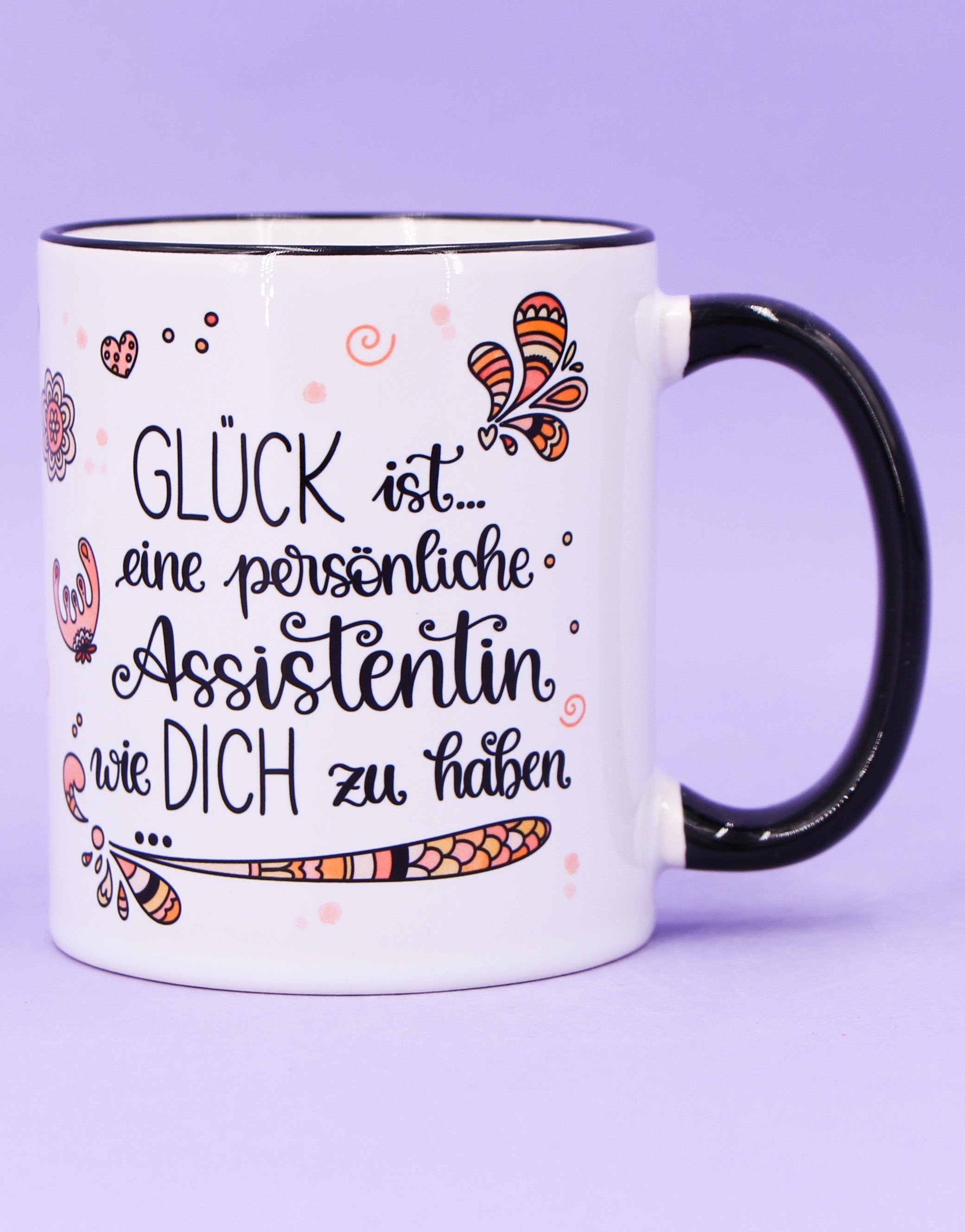 Tasse "Glück ist... persönliche Assistentin"-RollinArt