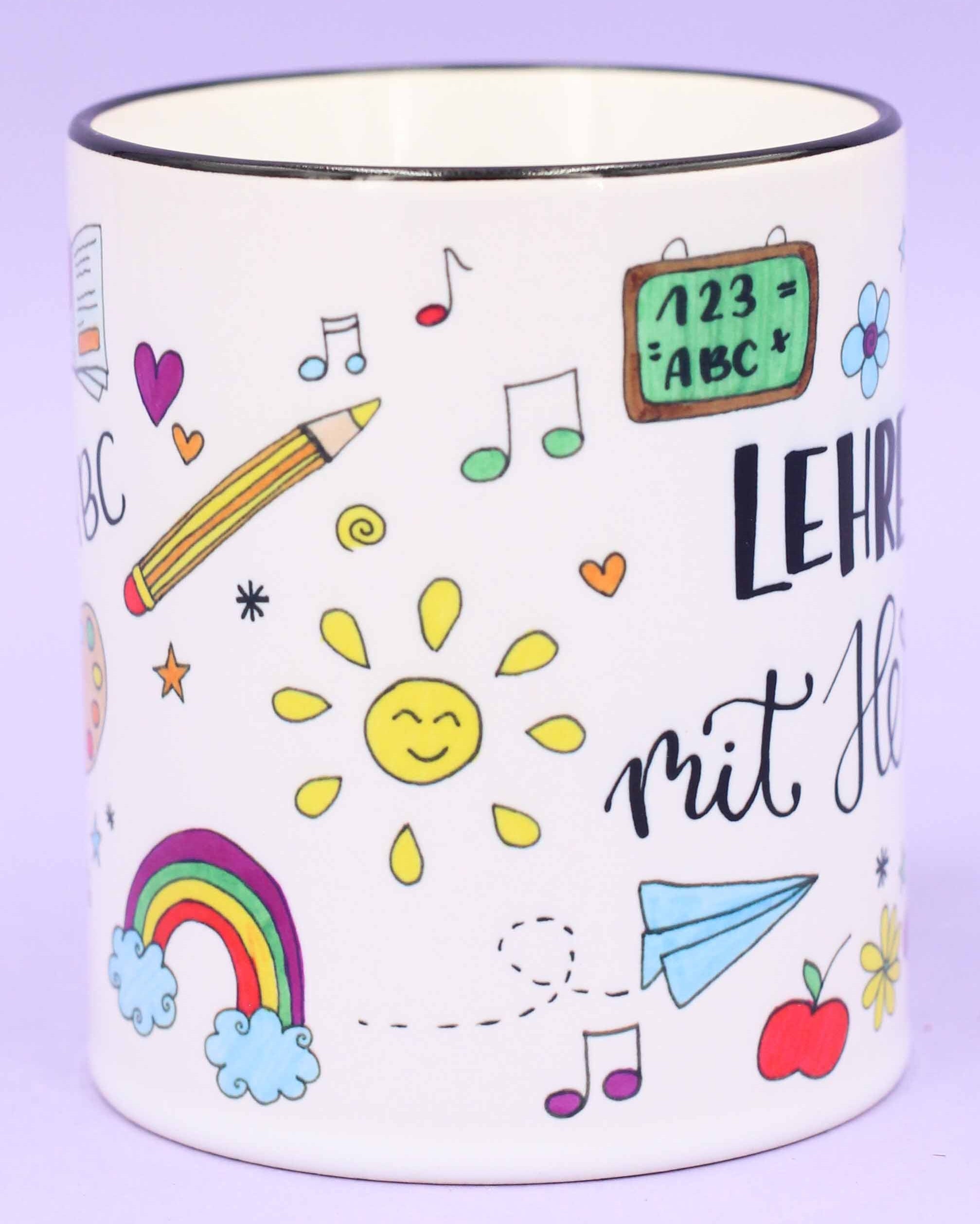 Tasse "Lehrer mit Herz"-RollinArt
