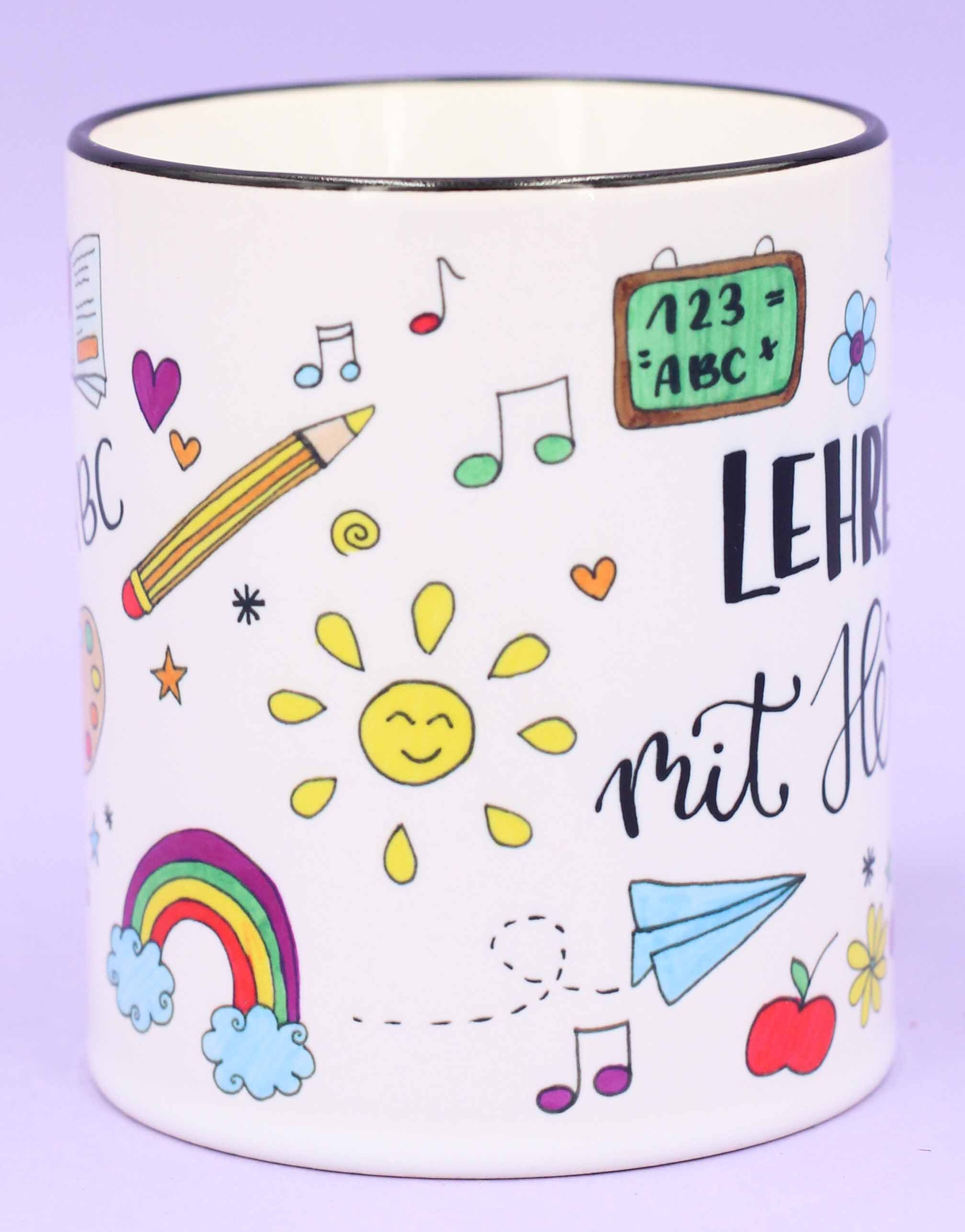 Tasse "Lehrer mit Herz"-RollinArt