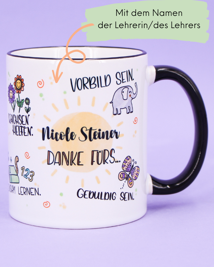 Tasse "Lehrer:in Danke für's..."-RollinArt