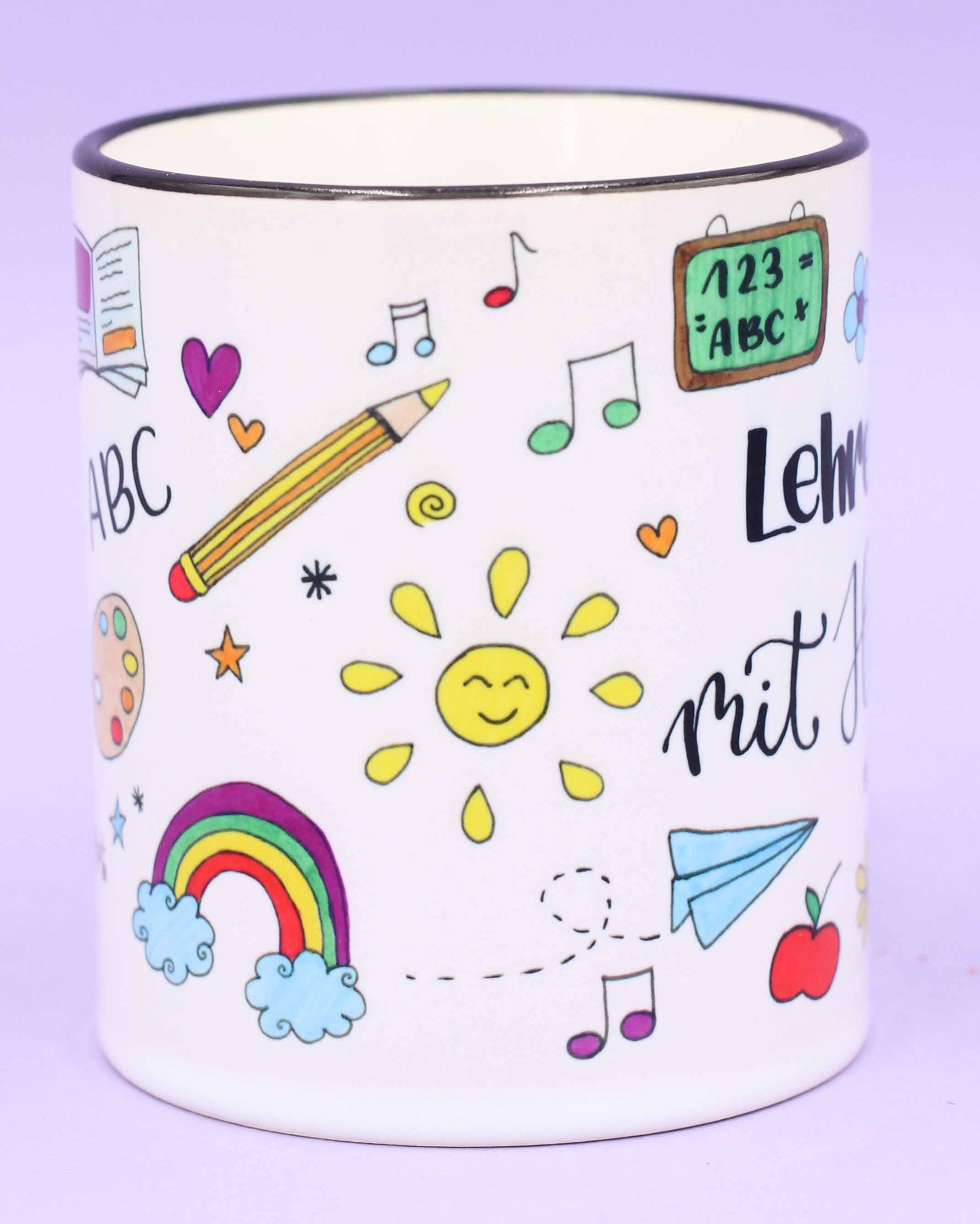 Tasse "Lehrerin mit Herz"-RollinArt