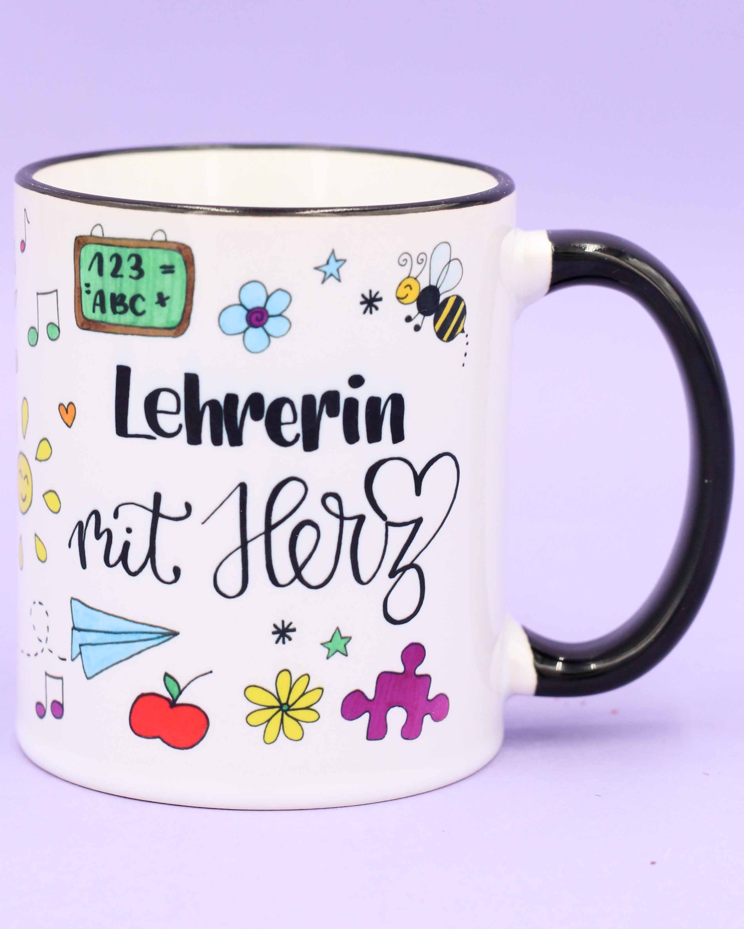 Tasse "Lehrerin mit Herz"-RollinArt