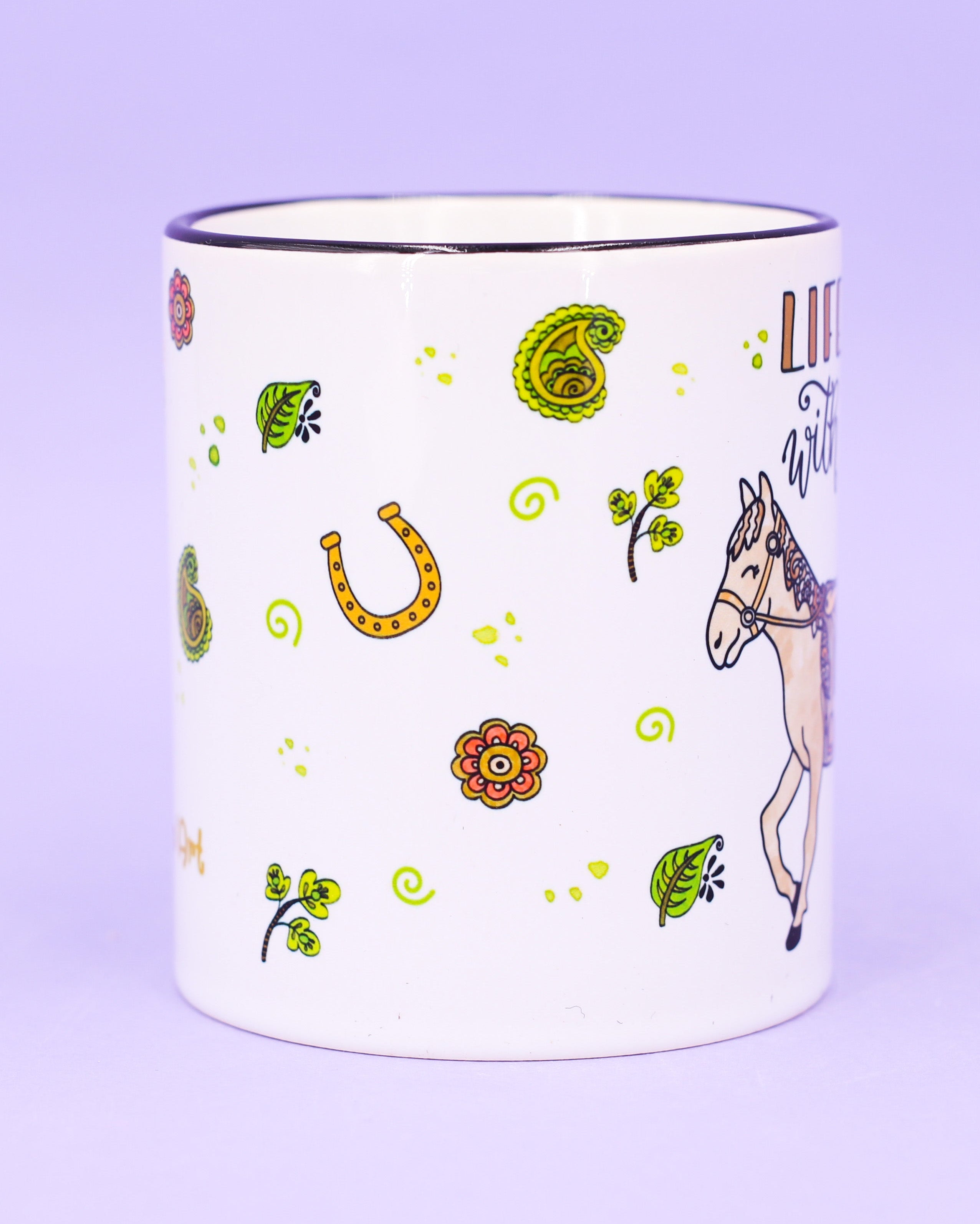 Tasse "Life is better with horses"-RollinArt