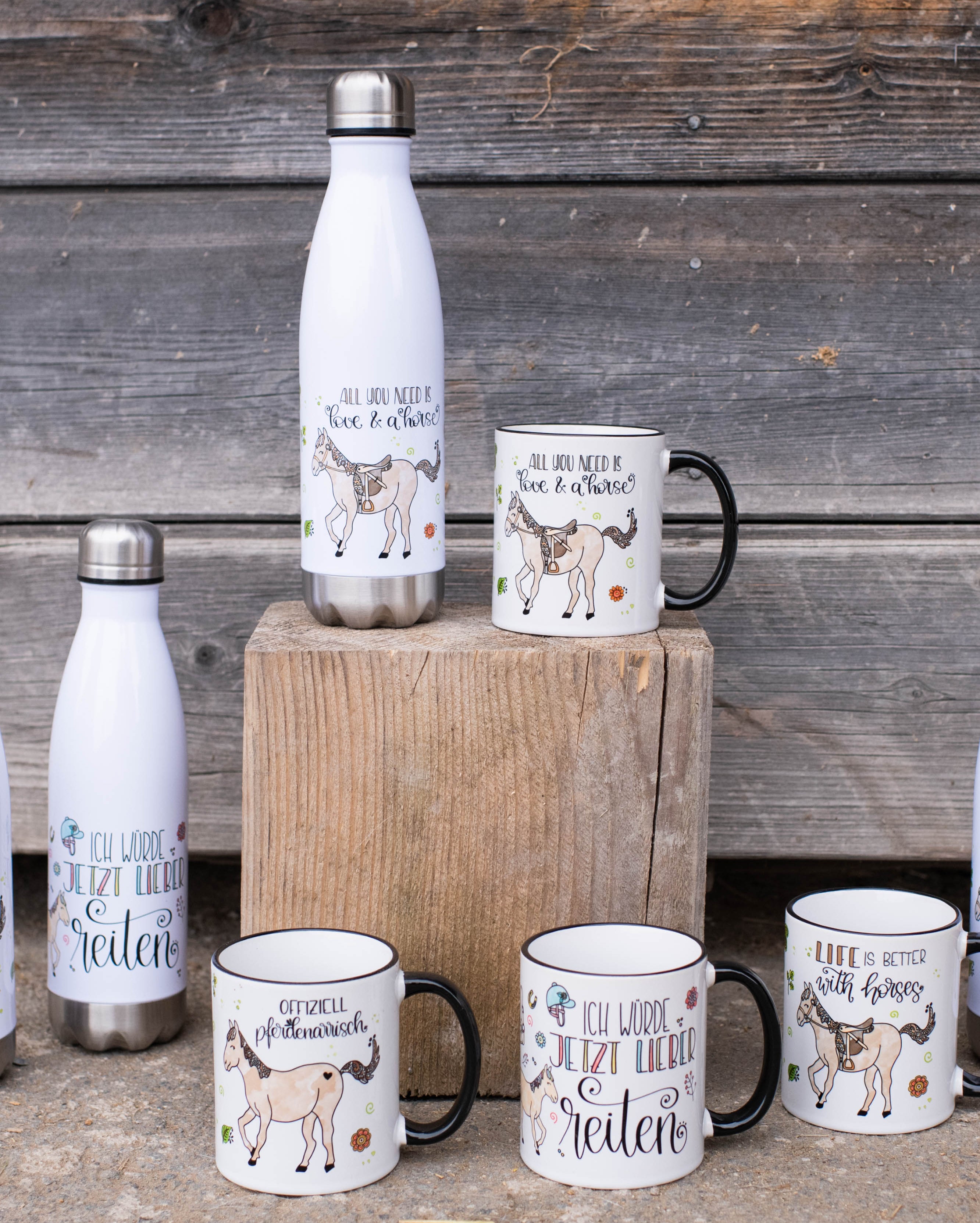 Tasse "Life is better with horses"-RollinArt