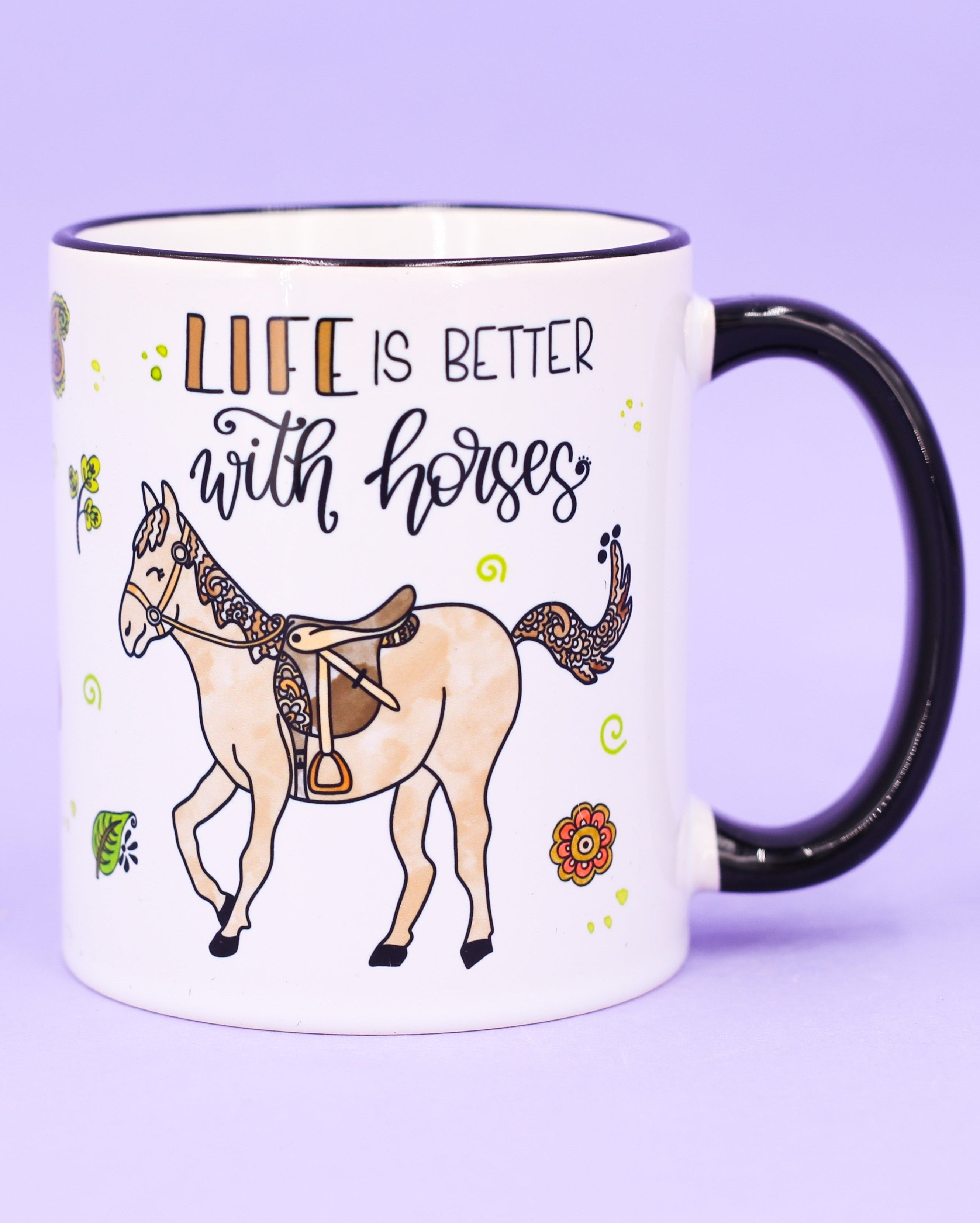 Tasse "Life is better with horses"-RollinArt
